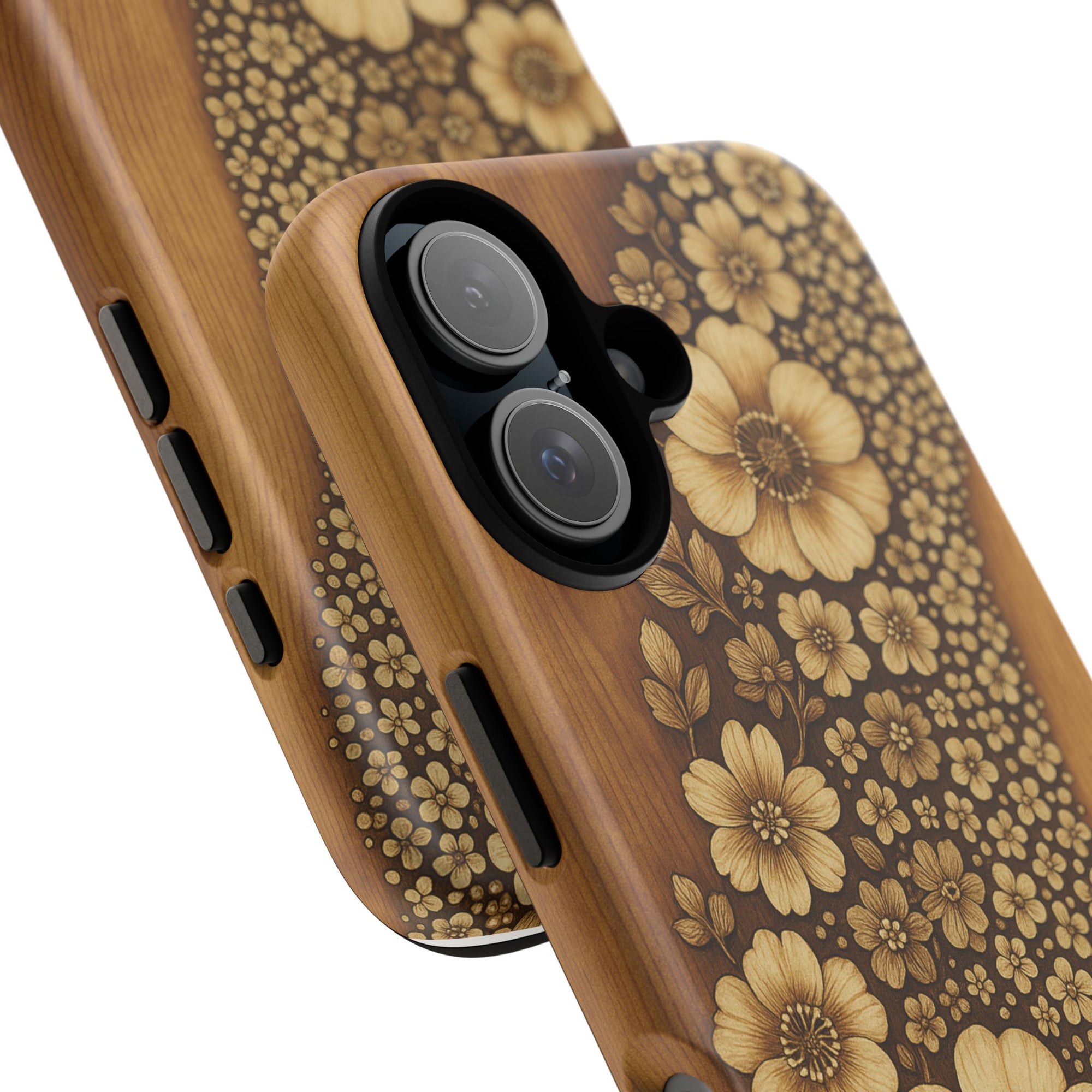 Floral Phone Case - Tough Cases, Protective Cover, Floral Design, Nature Lover Gift, Phone Accessory, Trendy Gadget