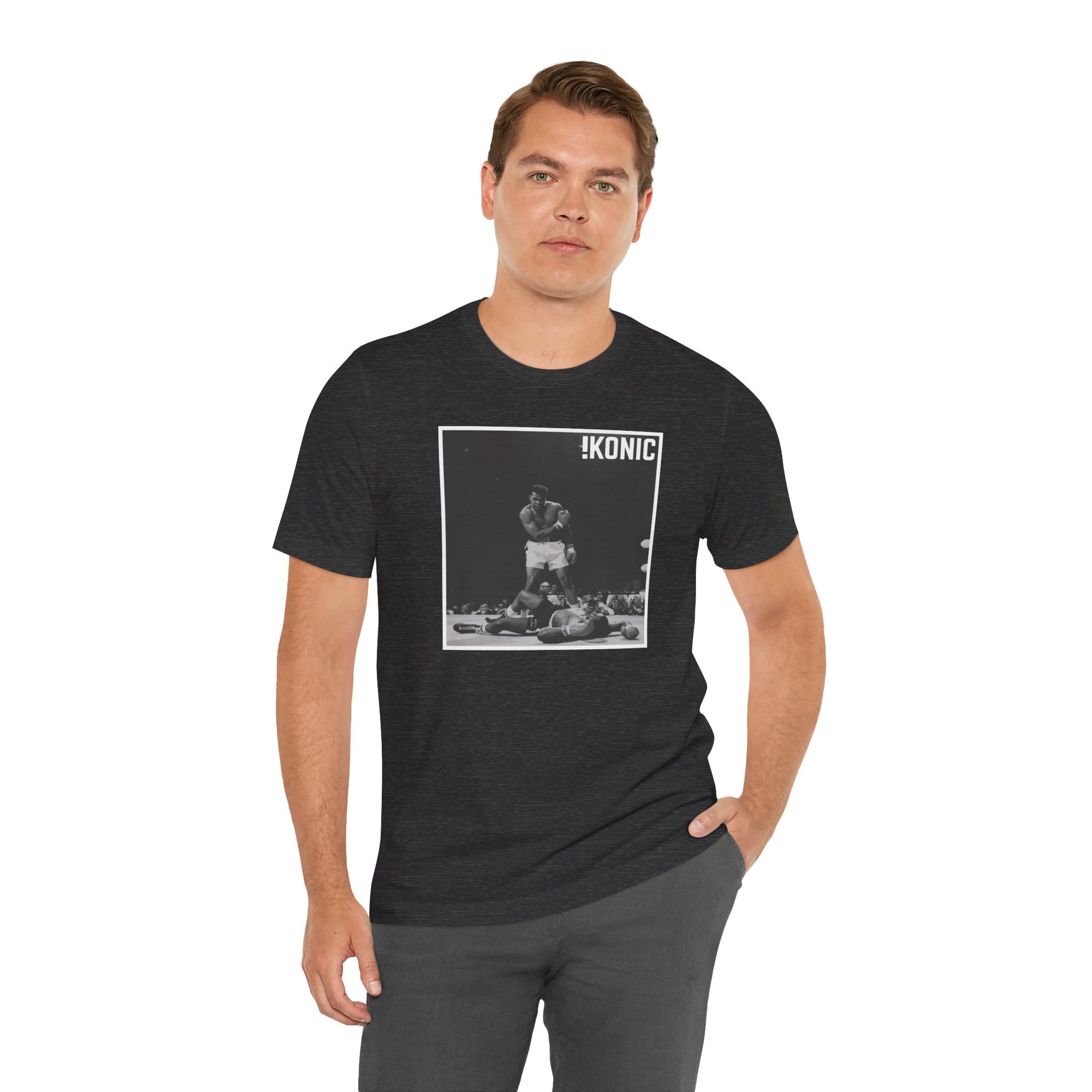 IKONIC Unisex Jersey Tee - Casual Graphic Top for Sports Fans, Everyday Wear, Gift for Him/Her, Street Style Fashion, The Boxer