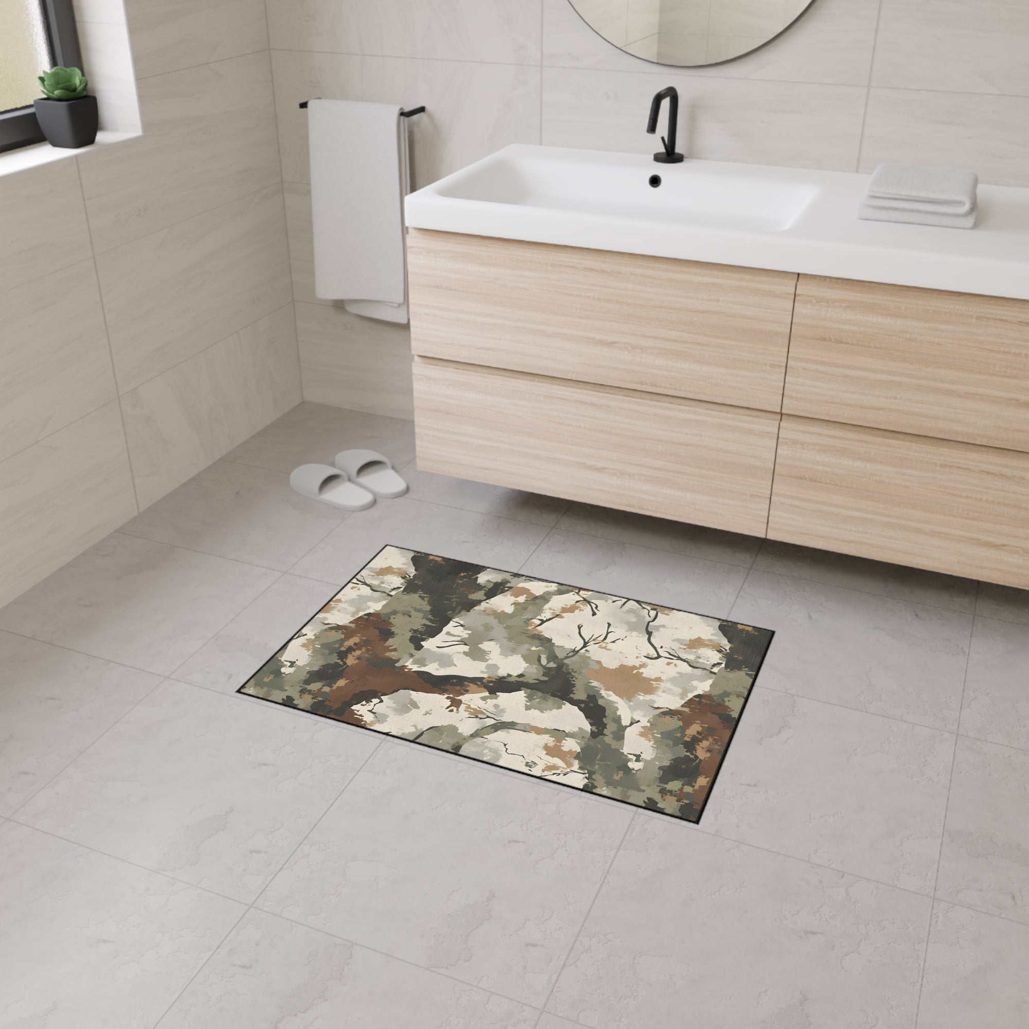 Camo Heavy Duty Floor Mat - Durable & Stylish Home Decor for Indoor/Outdoor Use