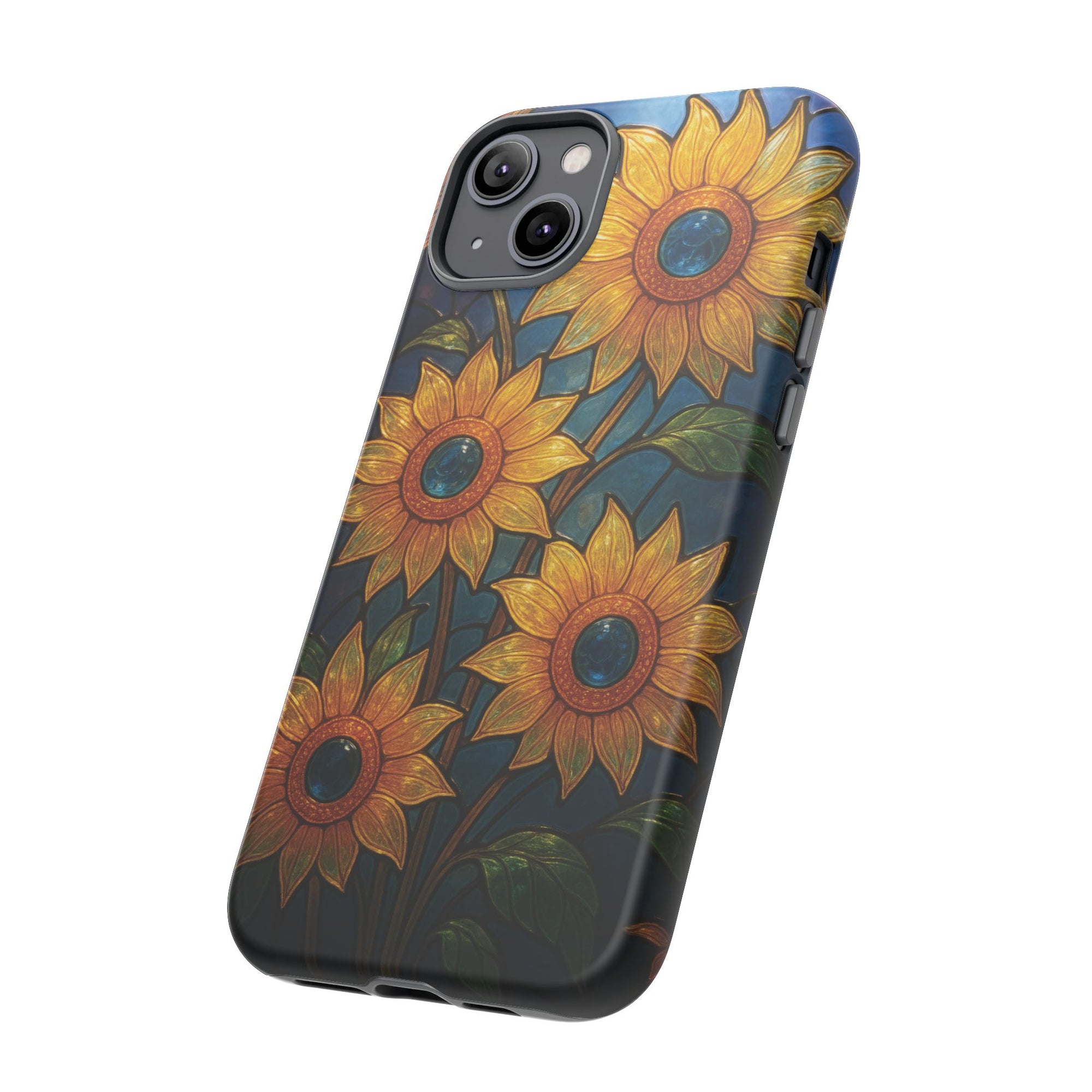 Vibrant Floral Phone Case, Sunflower Design, Tough & Durable Case, Nature Lover Gift, Protective Phone Cover, Spring Aesthetic