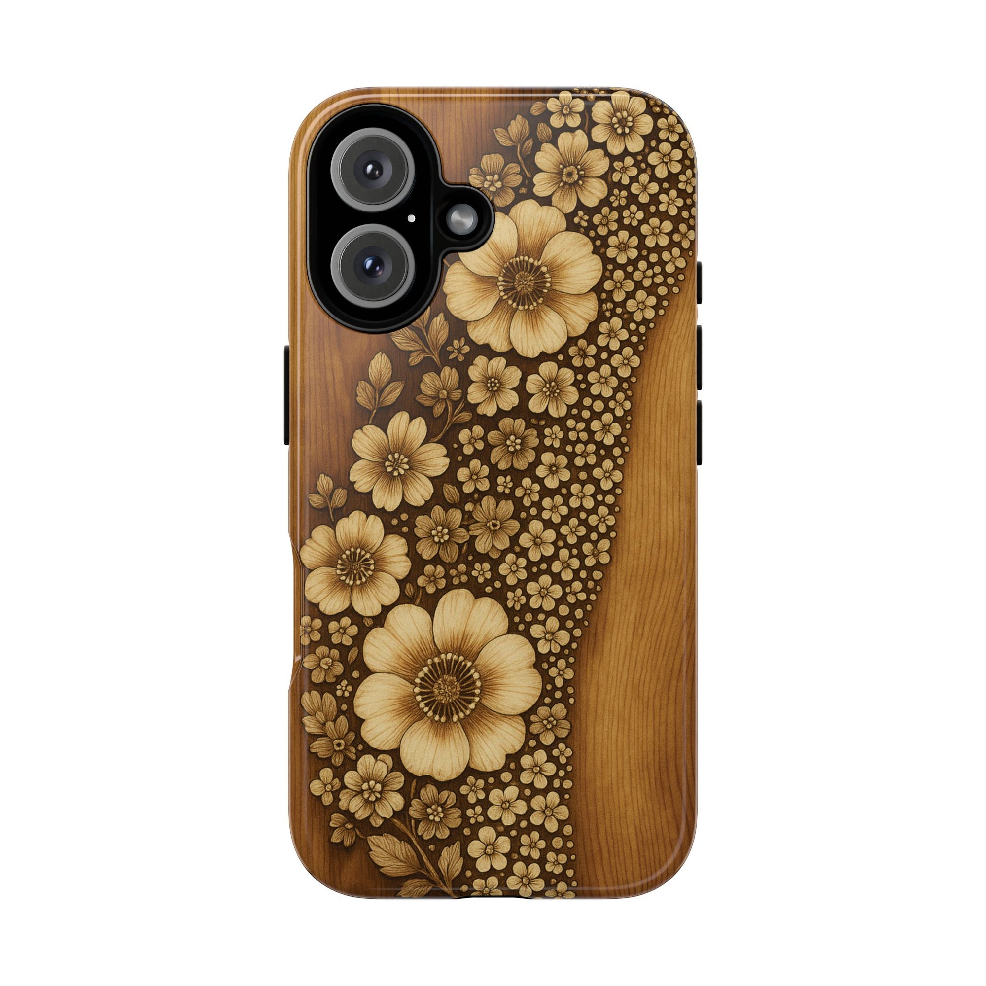 Floral Phone Case - Tough Cases, Protective Cover, Floral Design, Nature Lover Gift, Phone Accessory, Trendy Gadget