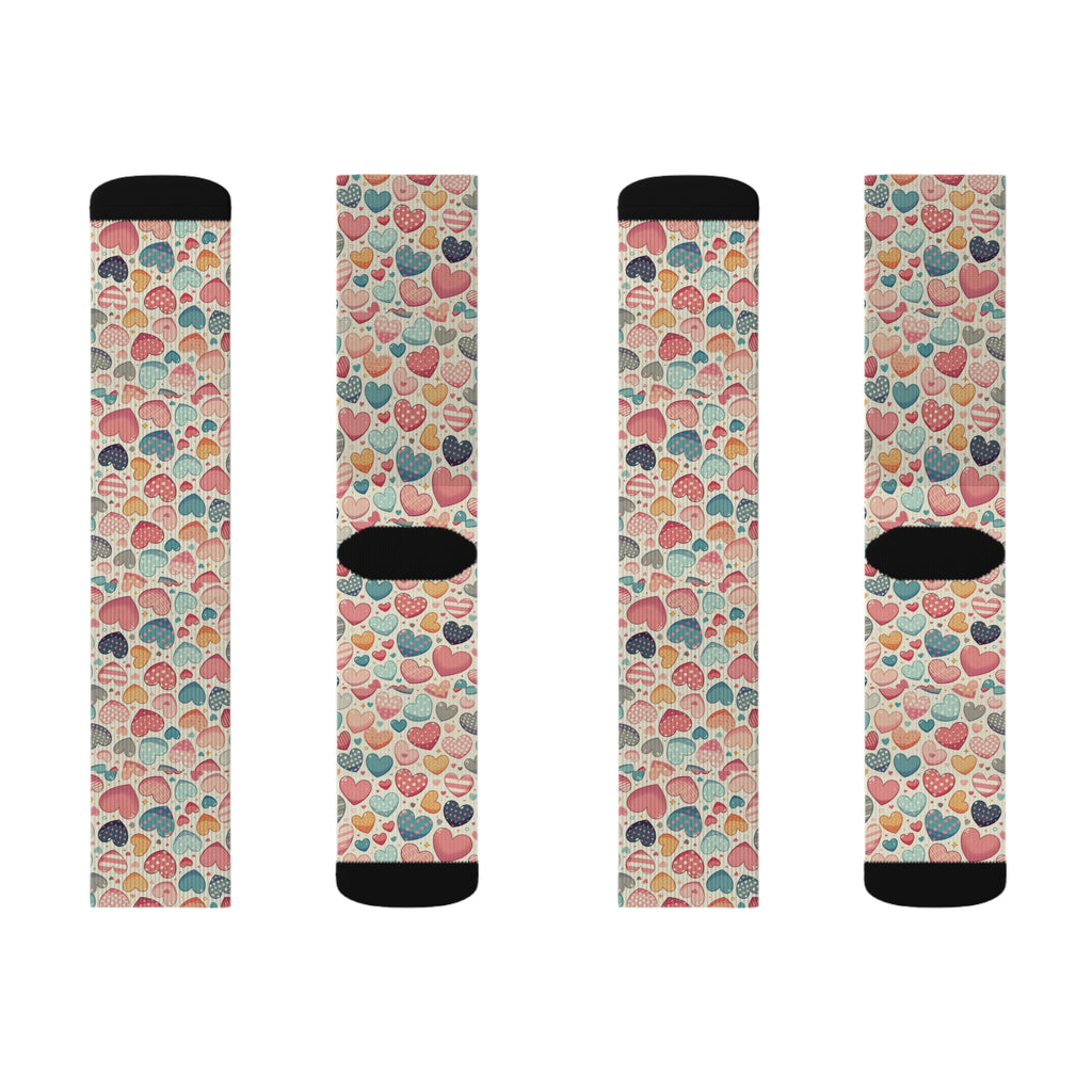 Cute Hearts - Sublimation Socks