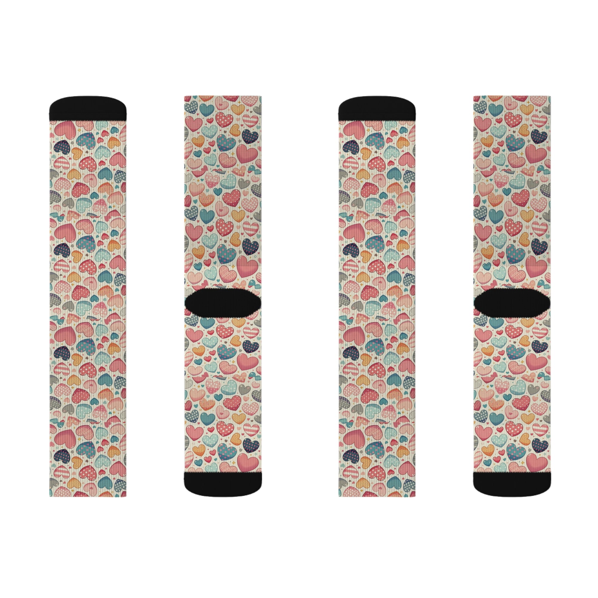 Cute Hearts - Sublimation Socks