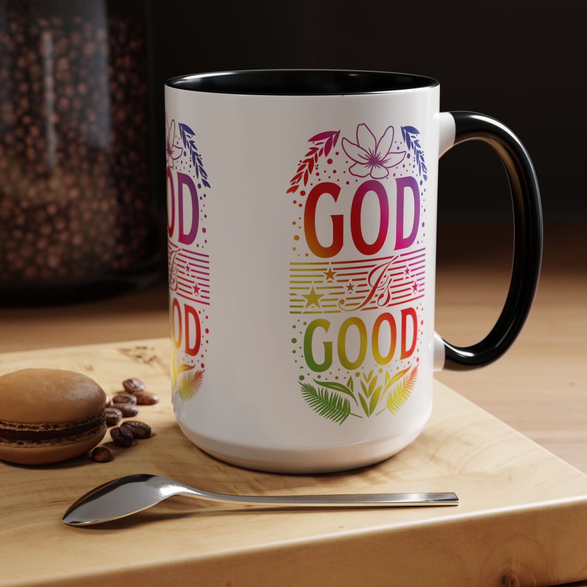 God is Good Accent Coffee Mug - Inspirational Design