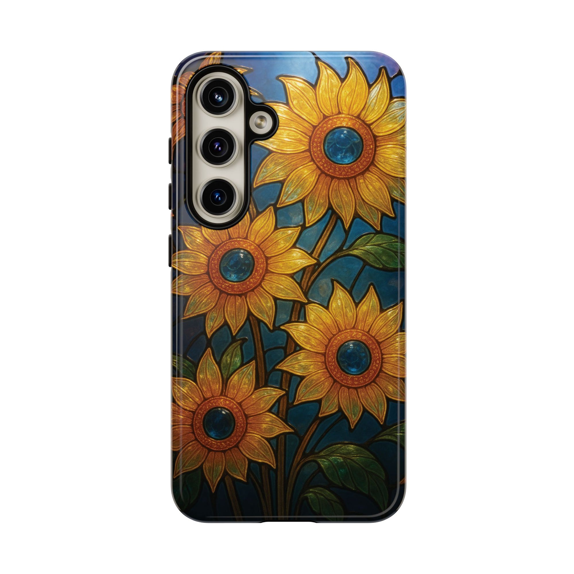 Vibrant Floral Phone Case, Sunflower Design, Tough & Durable Case, Nature Lover Gift, Protective Phone Cover, Spring Aesthetic