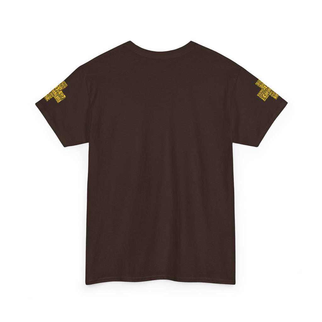 Cross Typography Unisex Tee - Corinthians 13: 4-7
