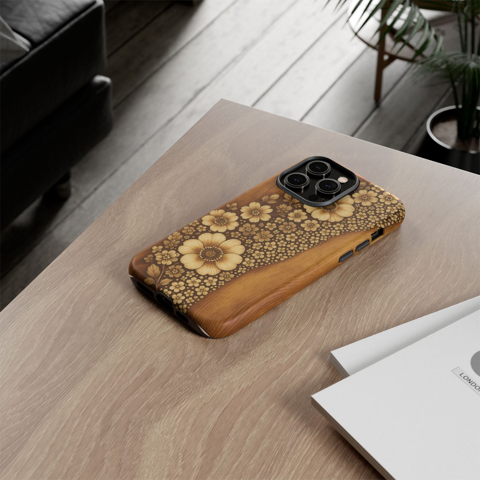 Floral Phone Case - Tough Cases, Protective Cover, Floral Design, Nature Lover Gift, Phone Accessory, Trendy Gadget