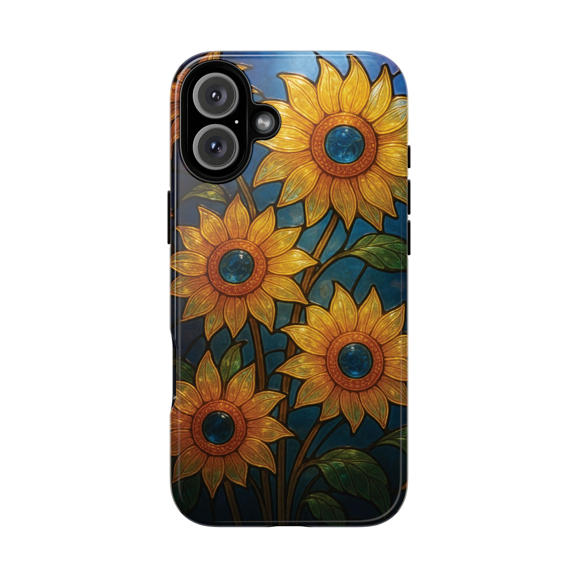 Vibrant Floral Phone Case, Sunflower Design, Tough & Durable Case, Nature Lover Gift, Protective Phone Cover, Spring Aesthetic