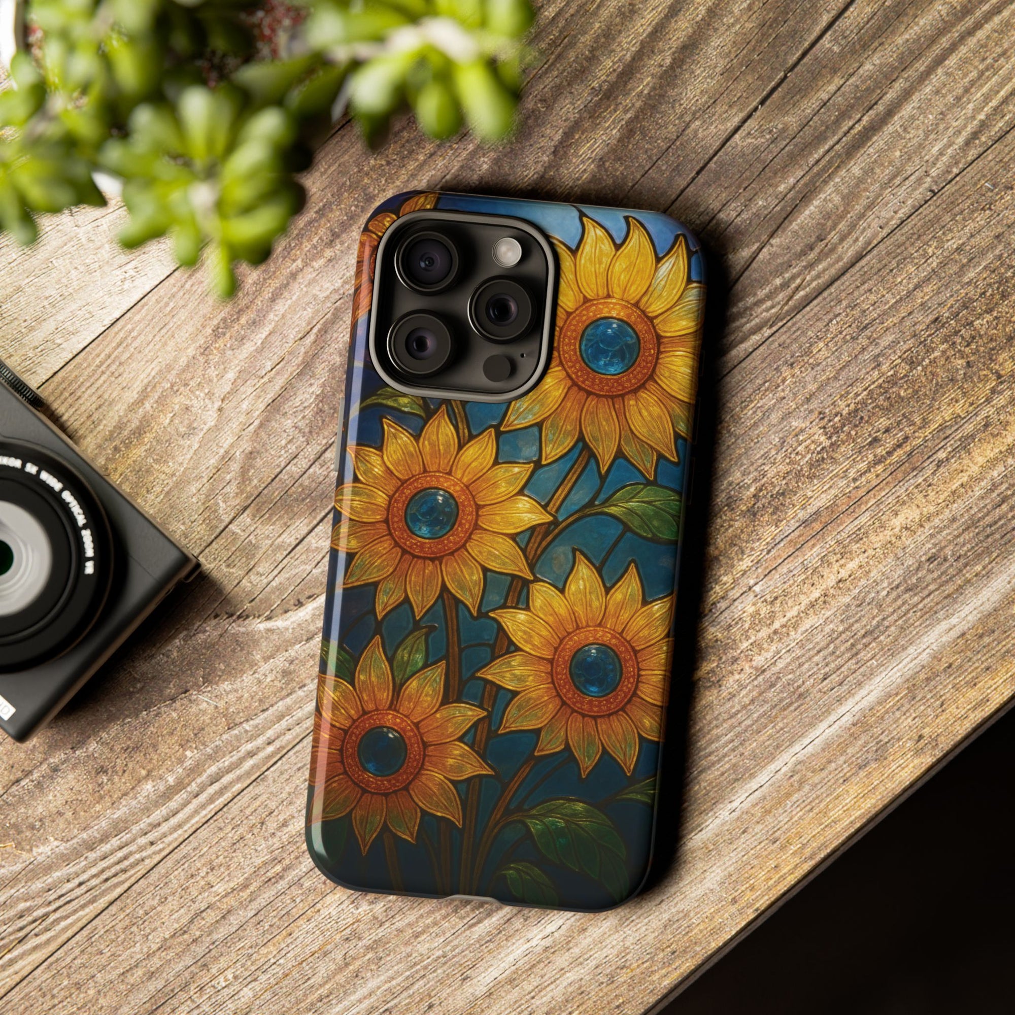 Vibrant Floral Phone Case, Sunflower Design, Tough & Durable Case, Nature Lover Gift, Protective Phone Cover, Spring Aesthetic