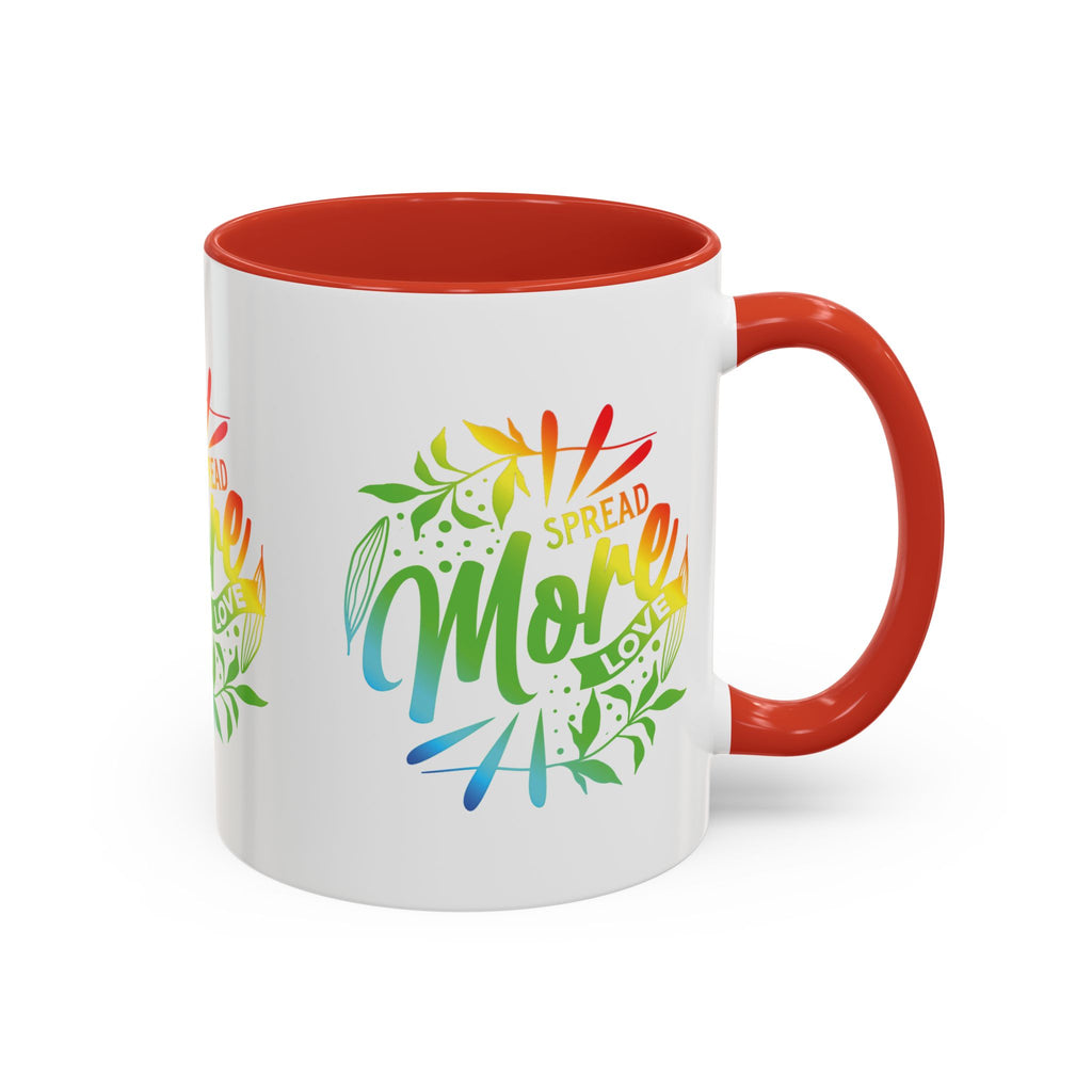 Spread more Love Accent Coffee Mug - Inspirational Design