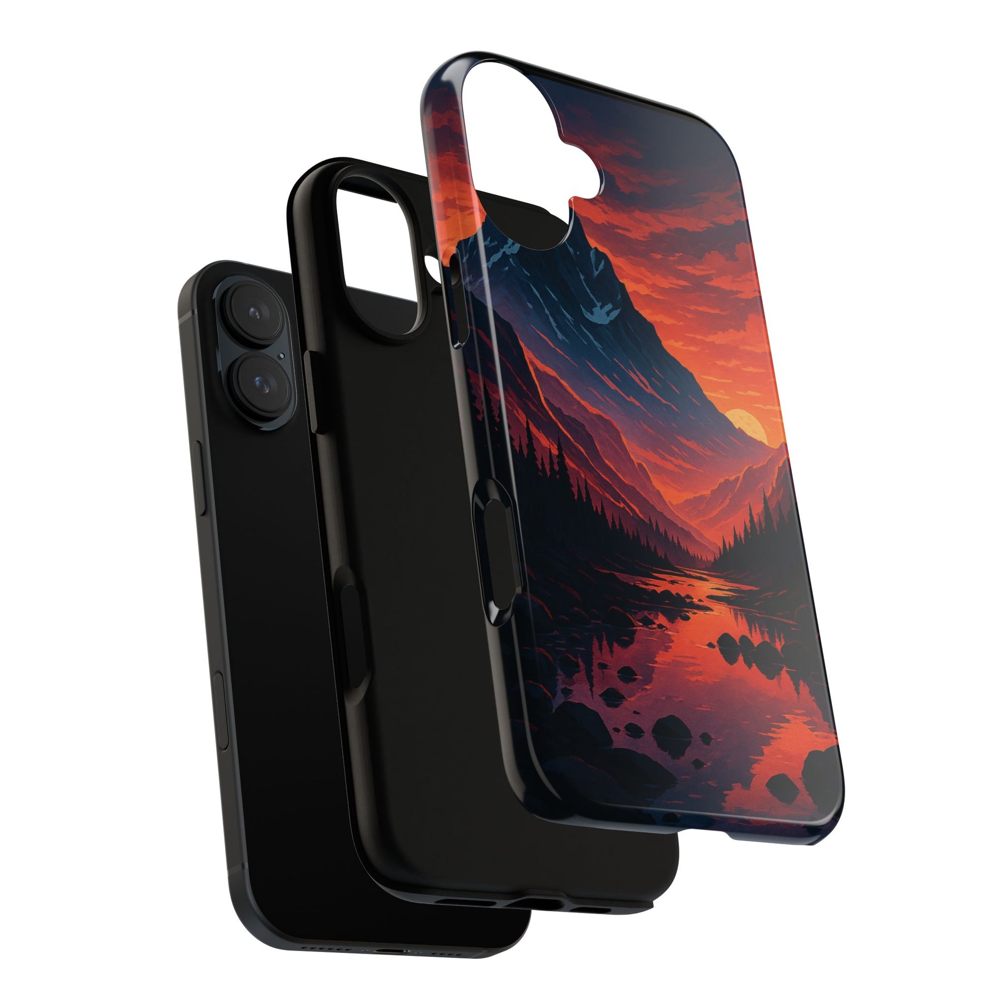Mountain Sunset Phone Case, Nature Inspired Case, Tough Cases, Gift for Adventurers, Phone Accessories