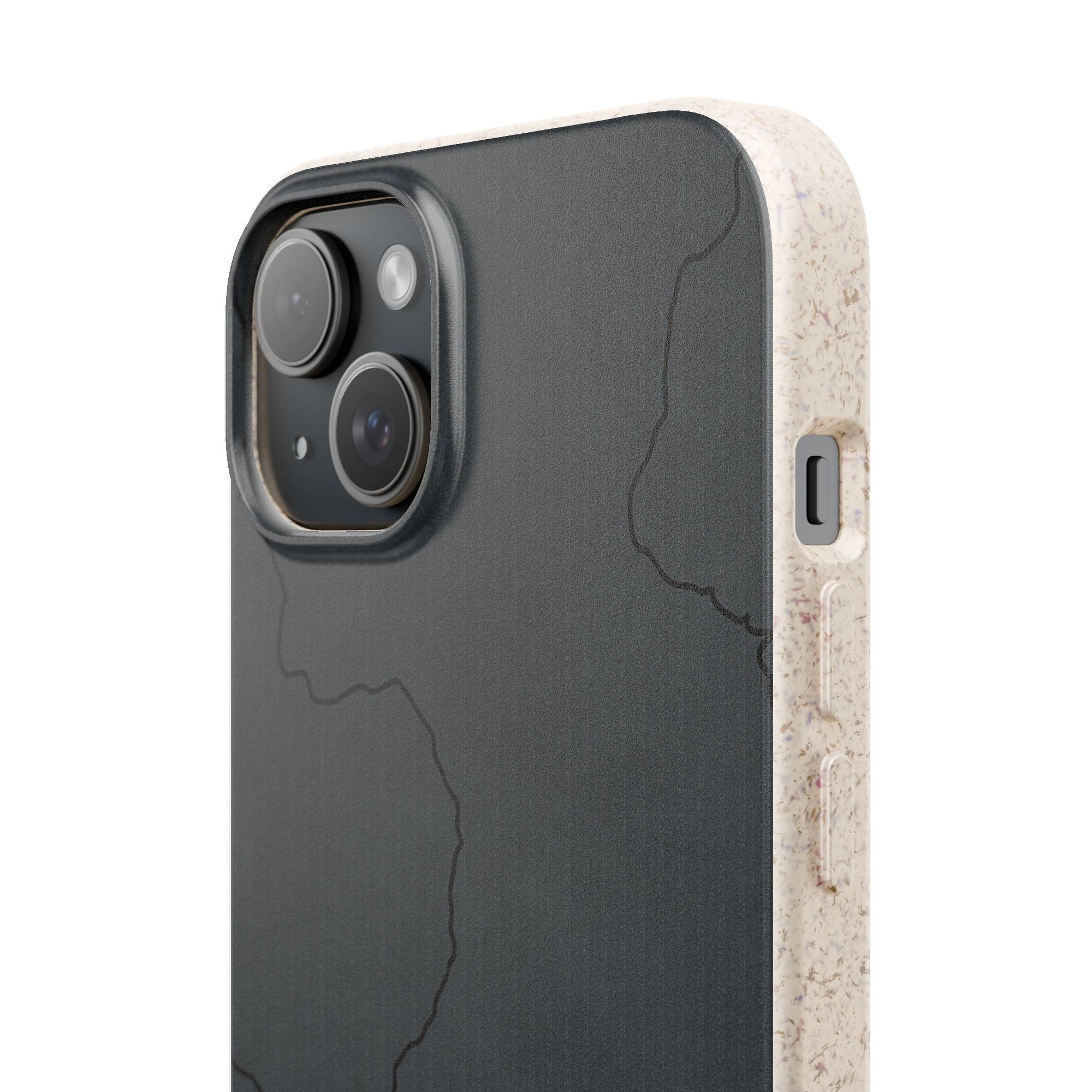 Airplane Map Biodegradable Phone Case, Eco-Friendly Phone Cover, Travel Gift, Sustainable Accessory, Nature Lover Gift