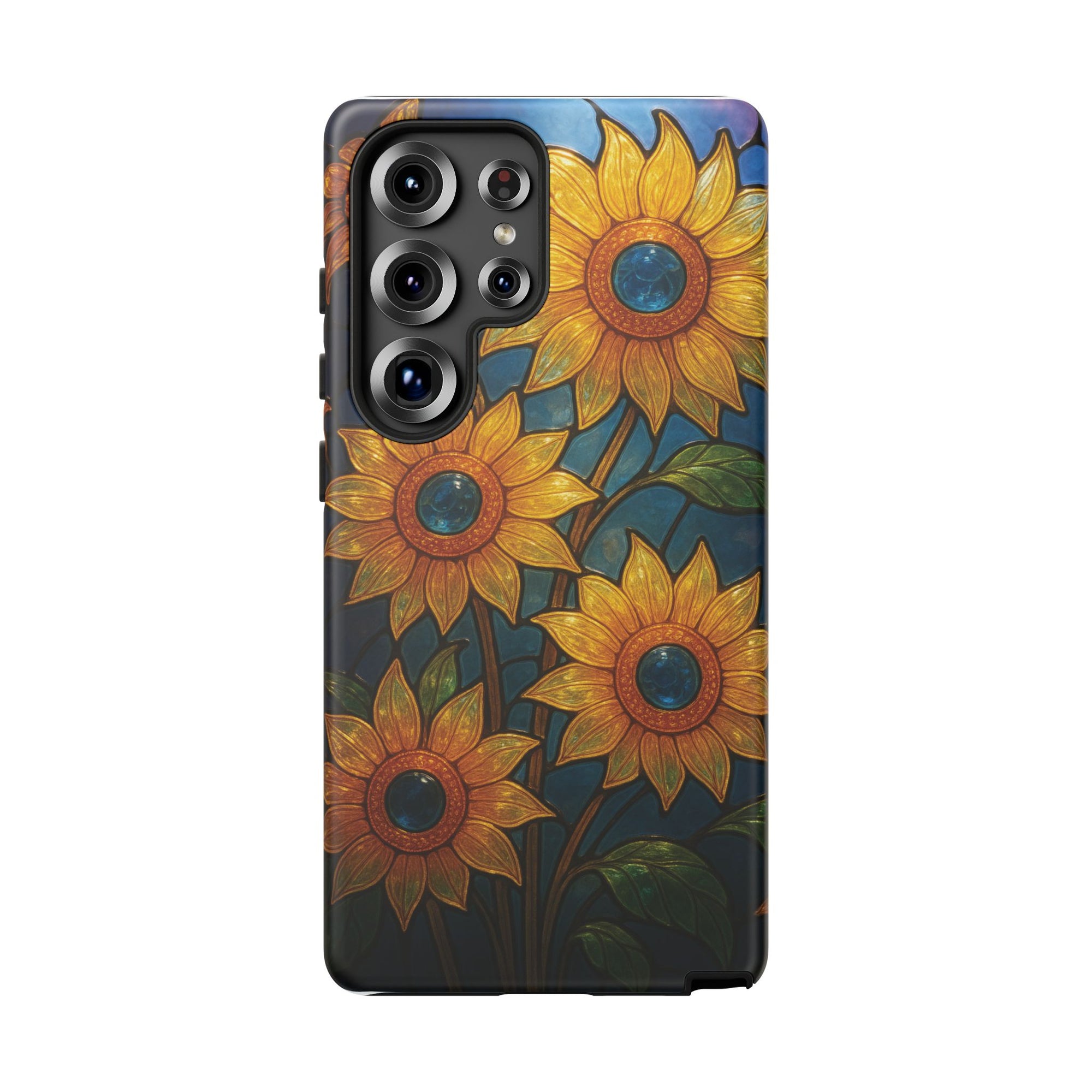 Vibrant Floral Phone Case, Sunflower Design, Tough & Durable Case, Nature Lover Gift, Protective Phone Cover, Spring Aesthetic
