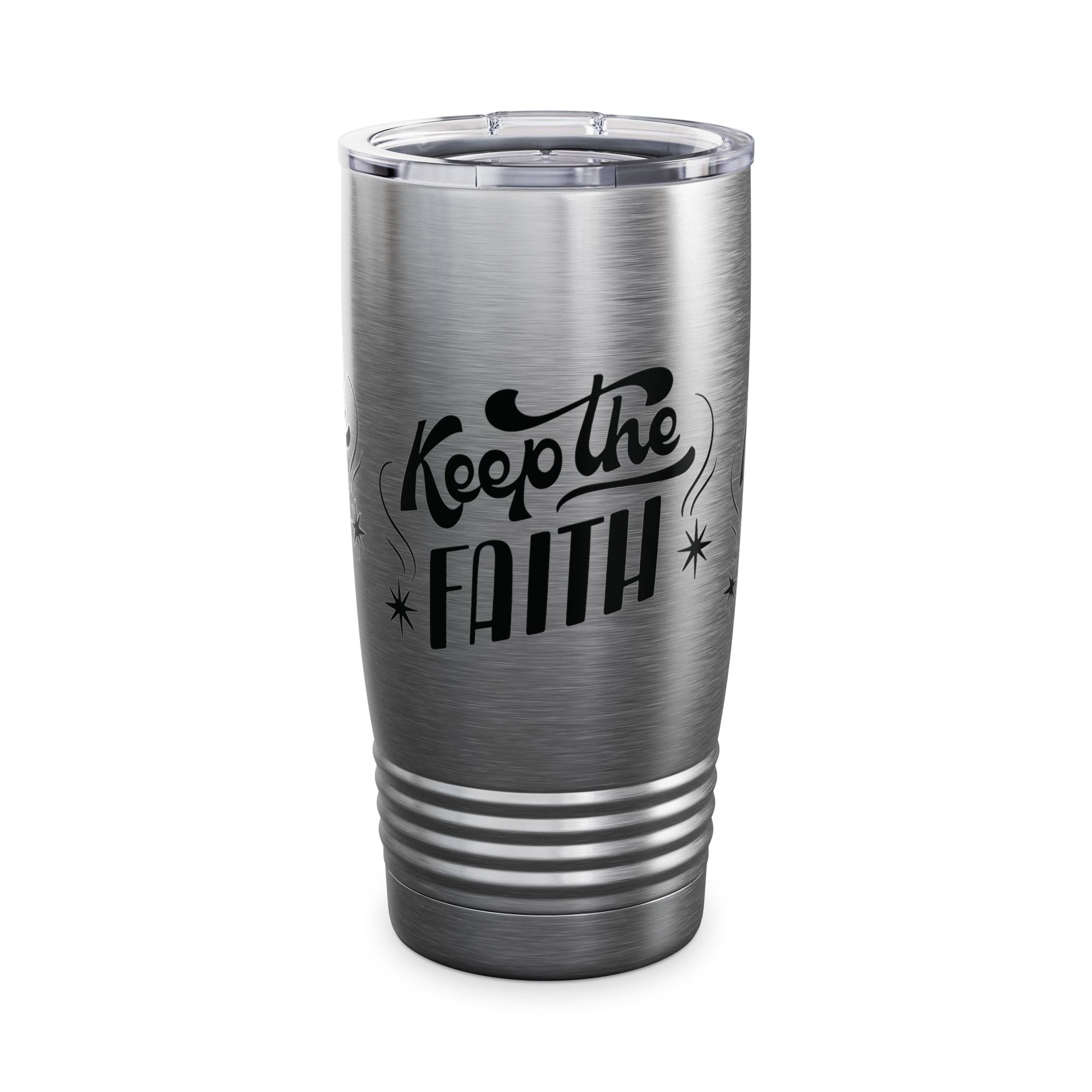 Keep the Faith Ringneck Tumbler - 20oz Inspirational Travel Mug