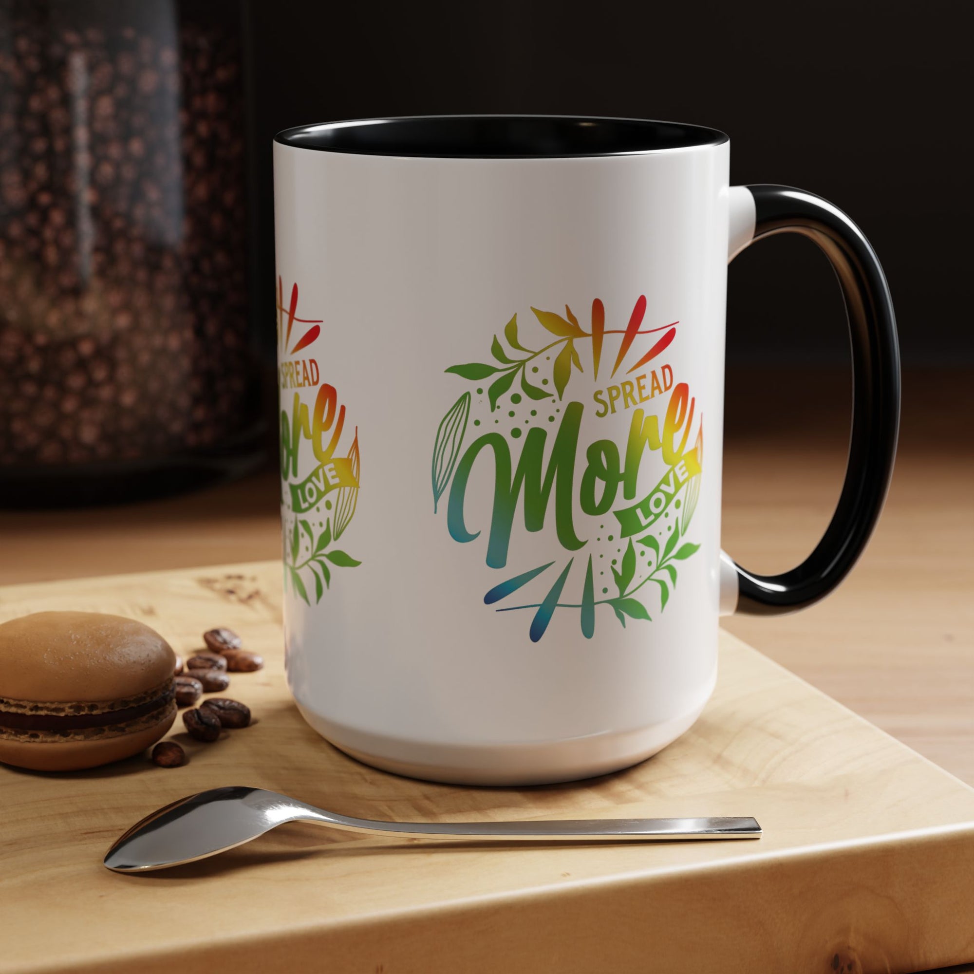 Spread more Love Accent Coffee Mug - Inspirational Design