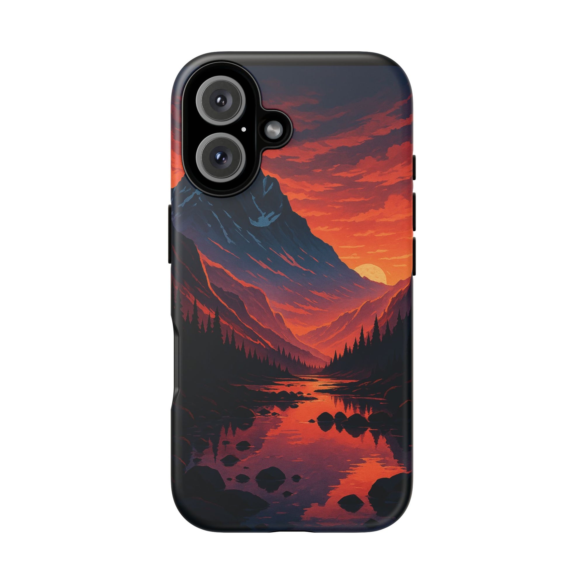 Mountain Sunset Phone Case, Nature Inspired Case, Tough Cases, Gift for Adventurers, Phone Accessories