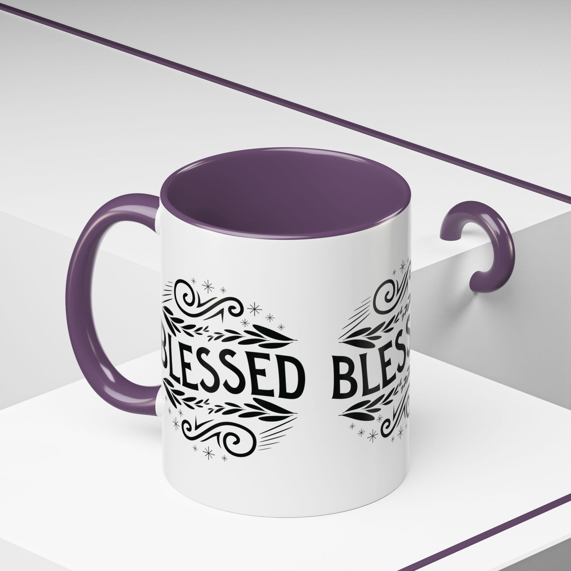 Blessed Accent Coffee Mug - Inspirational Design