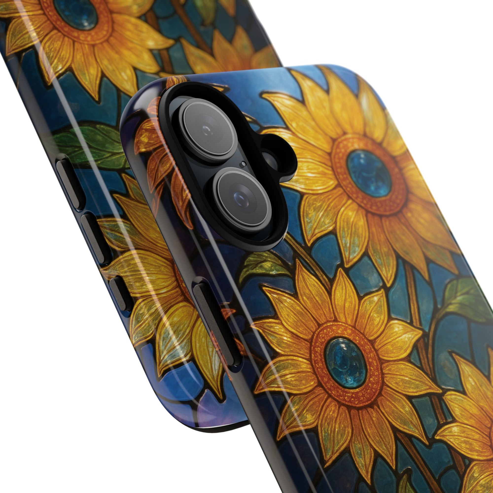 Vibrant Floral Phone Case, Sunflower Design, Tough & Durable Case, Nature Lover Gift, Protective Phone Cover, Spring Aesthetic