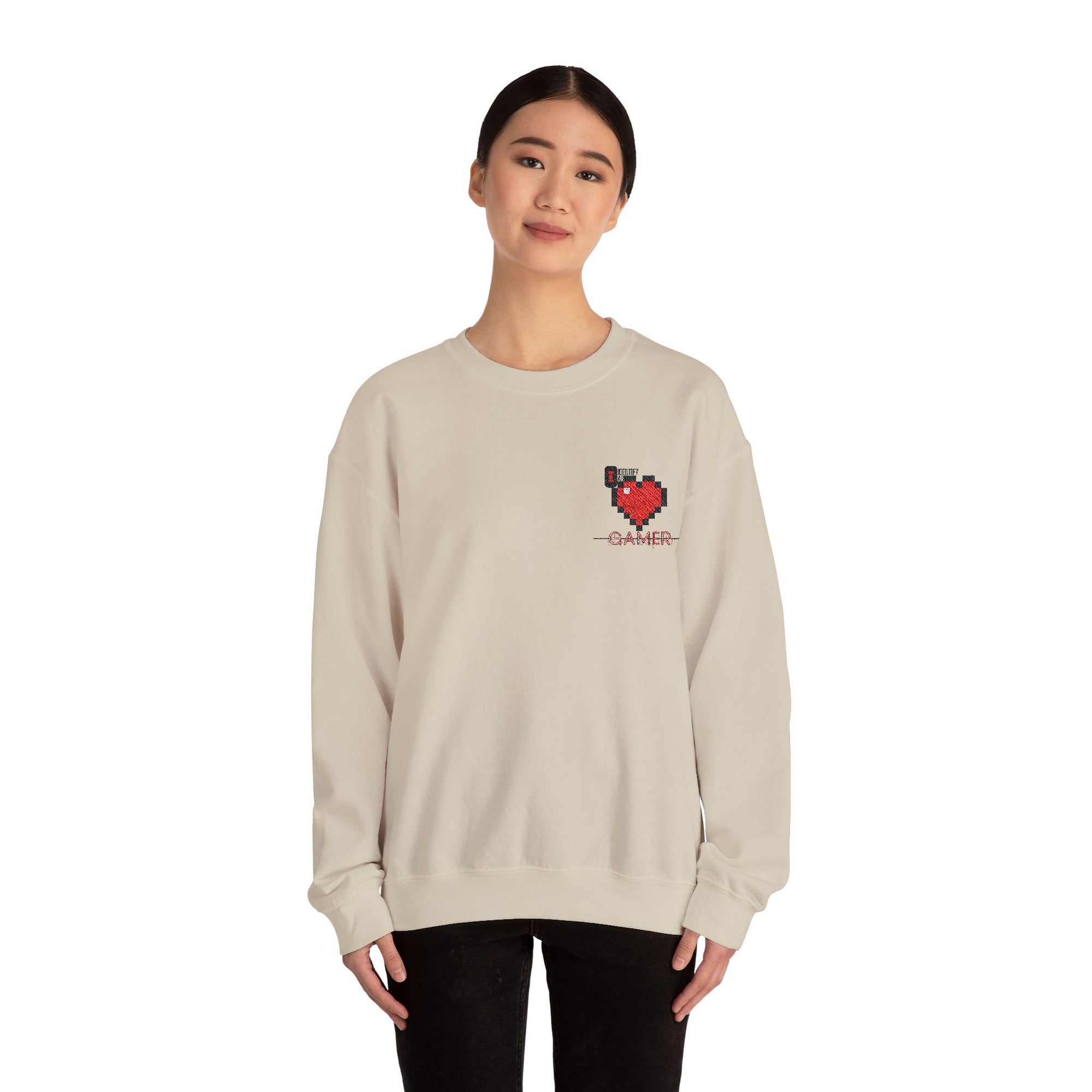 I identify as Gamer Tee - Unisex Heavy Blend™ Crewneck Sweatshirt