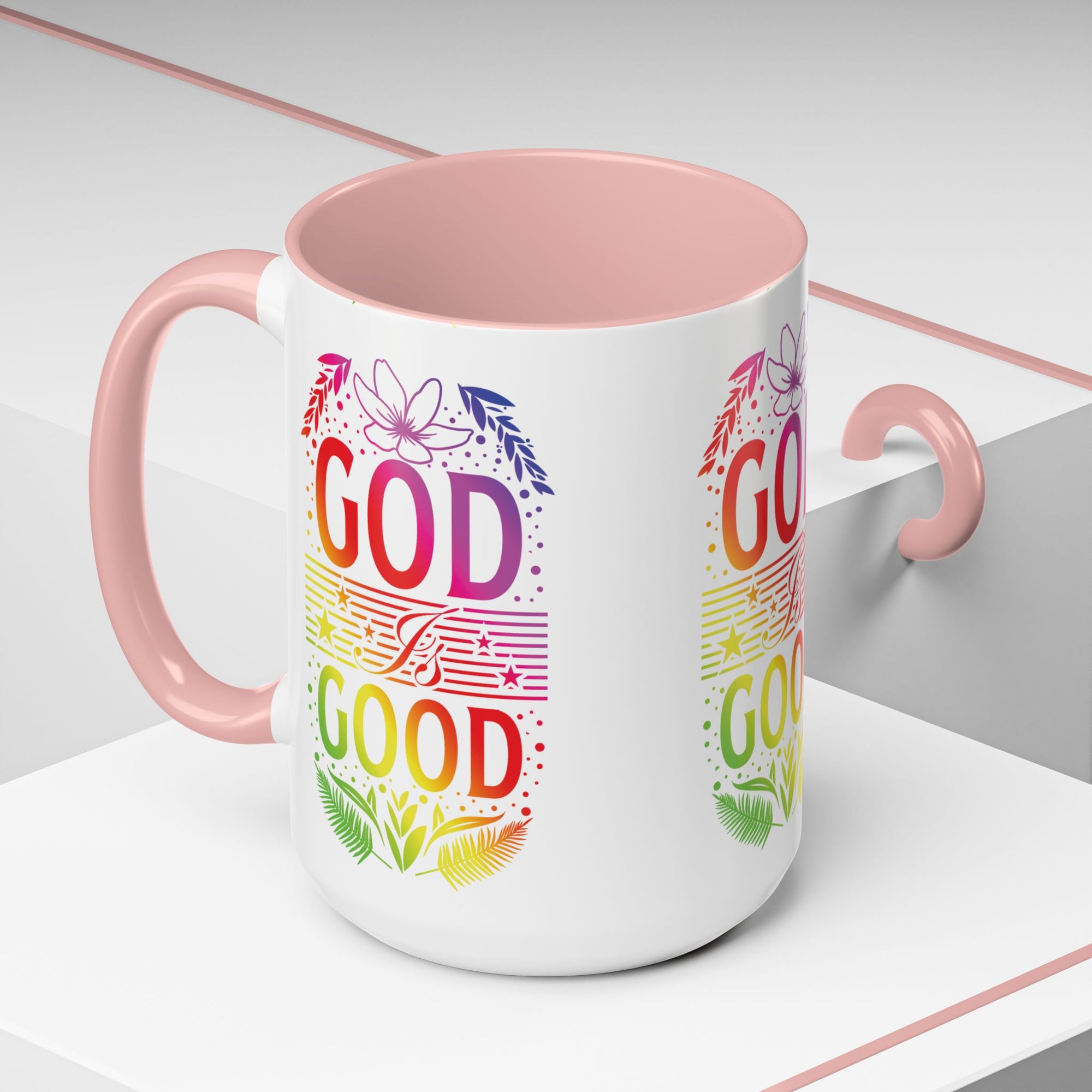God is Good Accent Coffee Mug - Inspirational Design