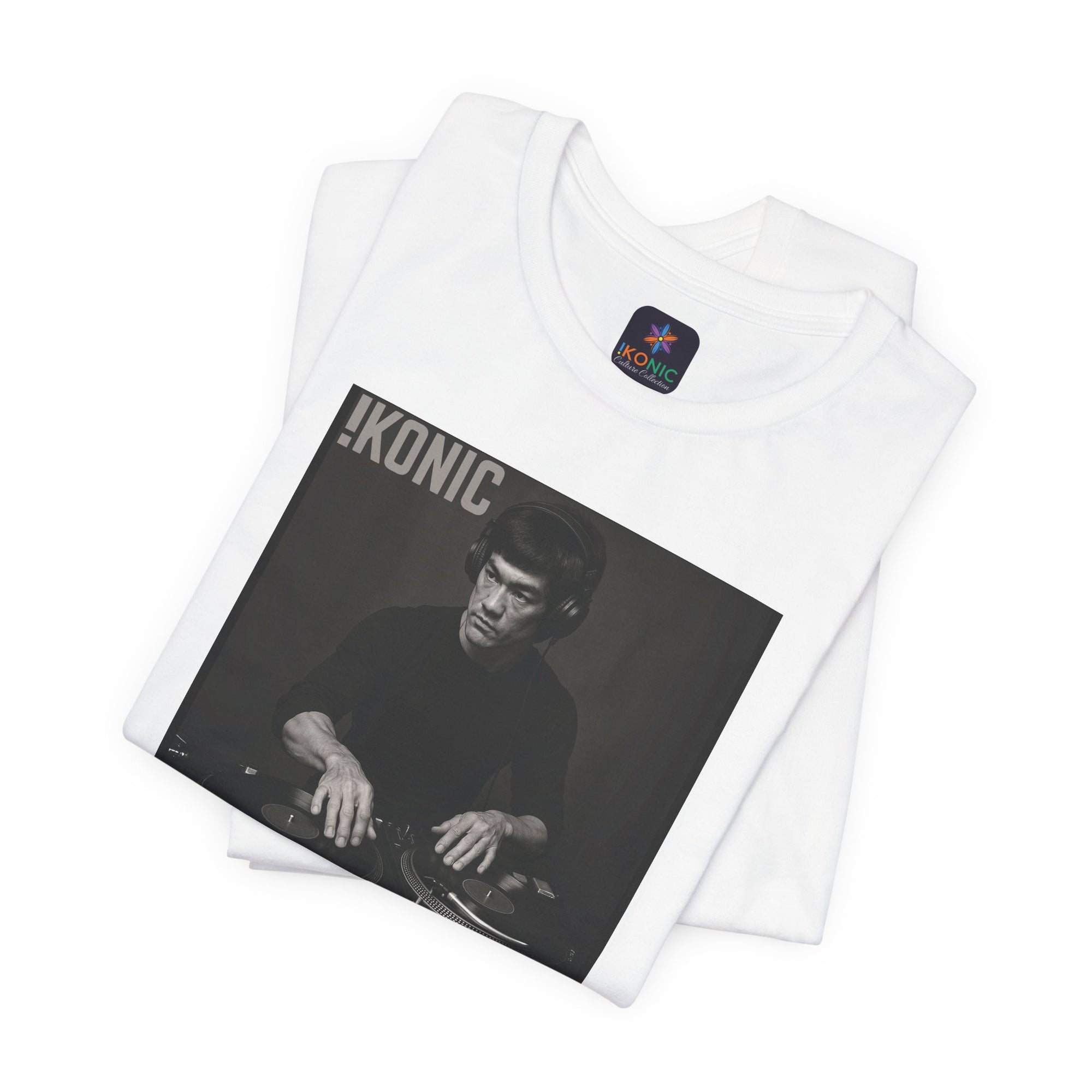 IKONIC Unisex Jersey Tee - Casual Graphic Top for Sports Fans, Everyday Wear, Gift for Him/Her, Street Style Fashion, Bruce The DJ