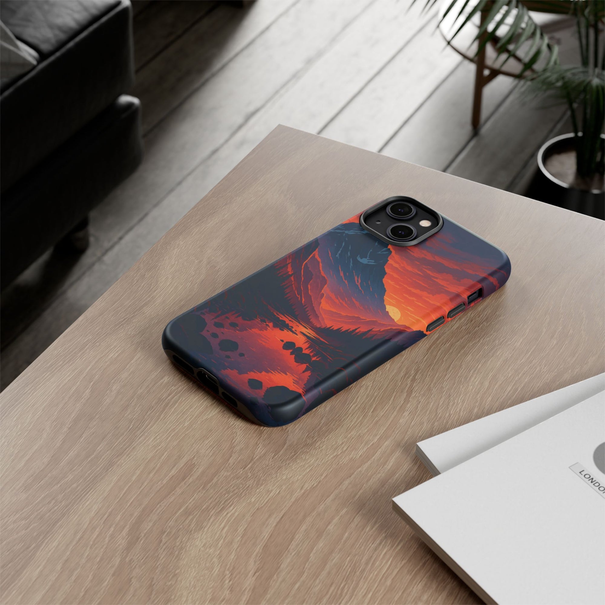 Mountain Sunset Phone Case, Nature Inspired Case, Tough Cases, Gift for Adventurers, Phone Accessories