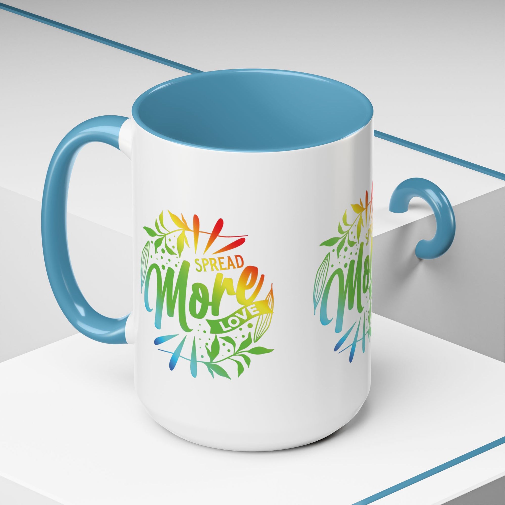 Spread more Love Accent Coffee Mug - Inspirational Design