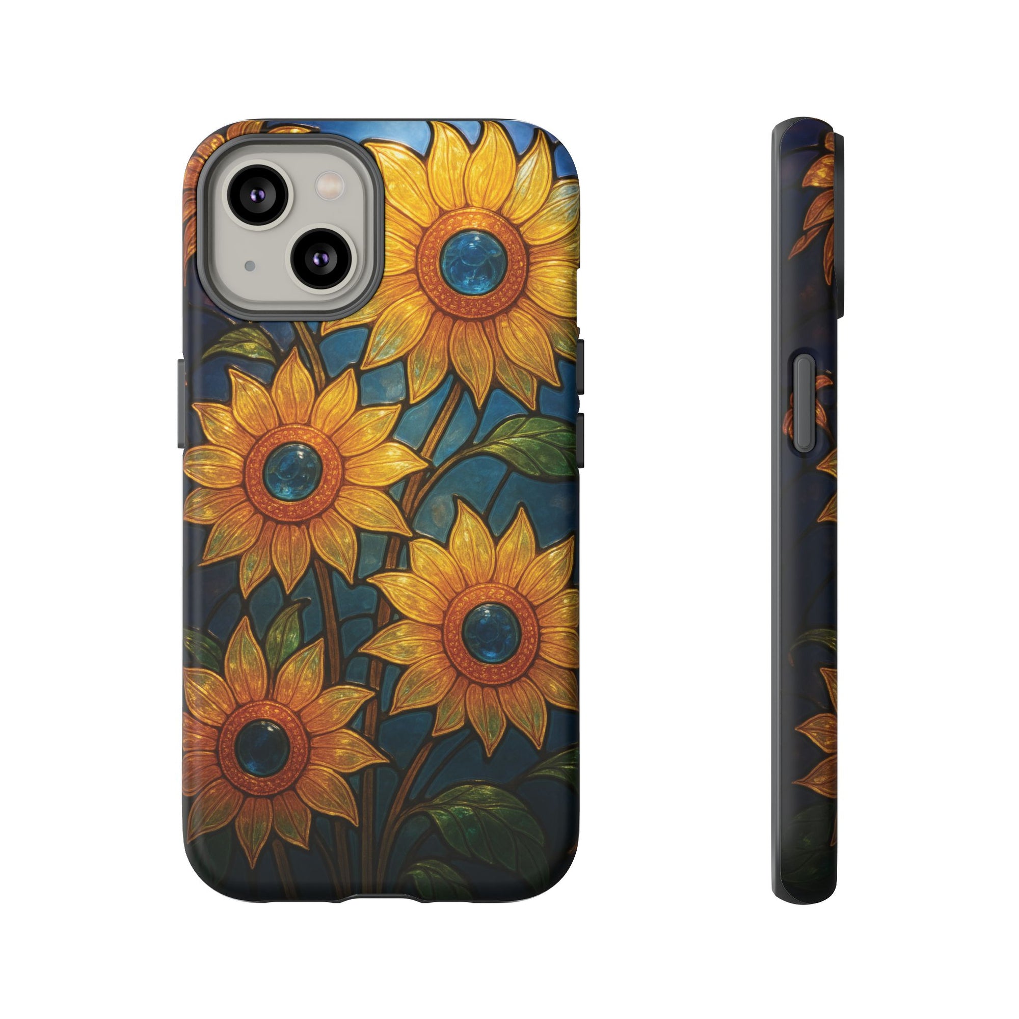 Vibrant Floral Phone Case, Sunflower Design, Tough & Durable Case, Nature Lover Gift, Protective Phone Cover, Spring Aesthetic