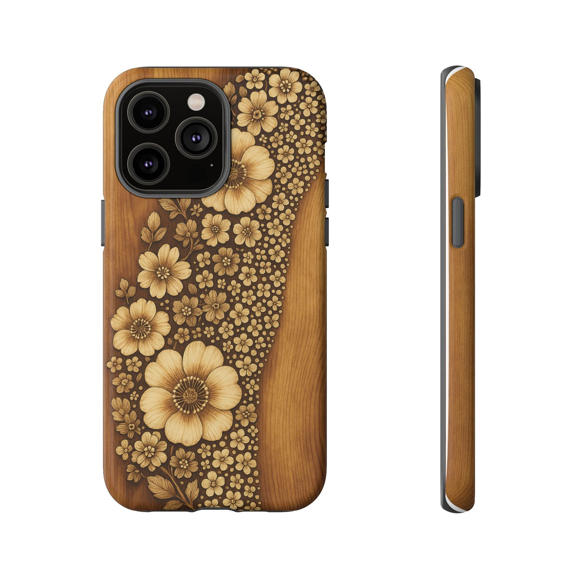 Floral Phone Case - Tough Cases, Protective Cover, Floral Design, Nature Lover Gift, Phone Accessory, Trendy Gadget