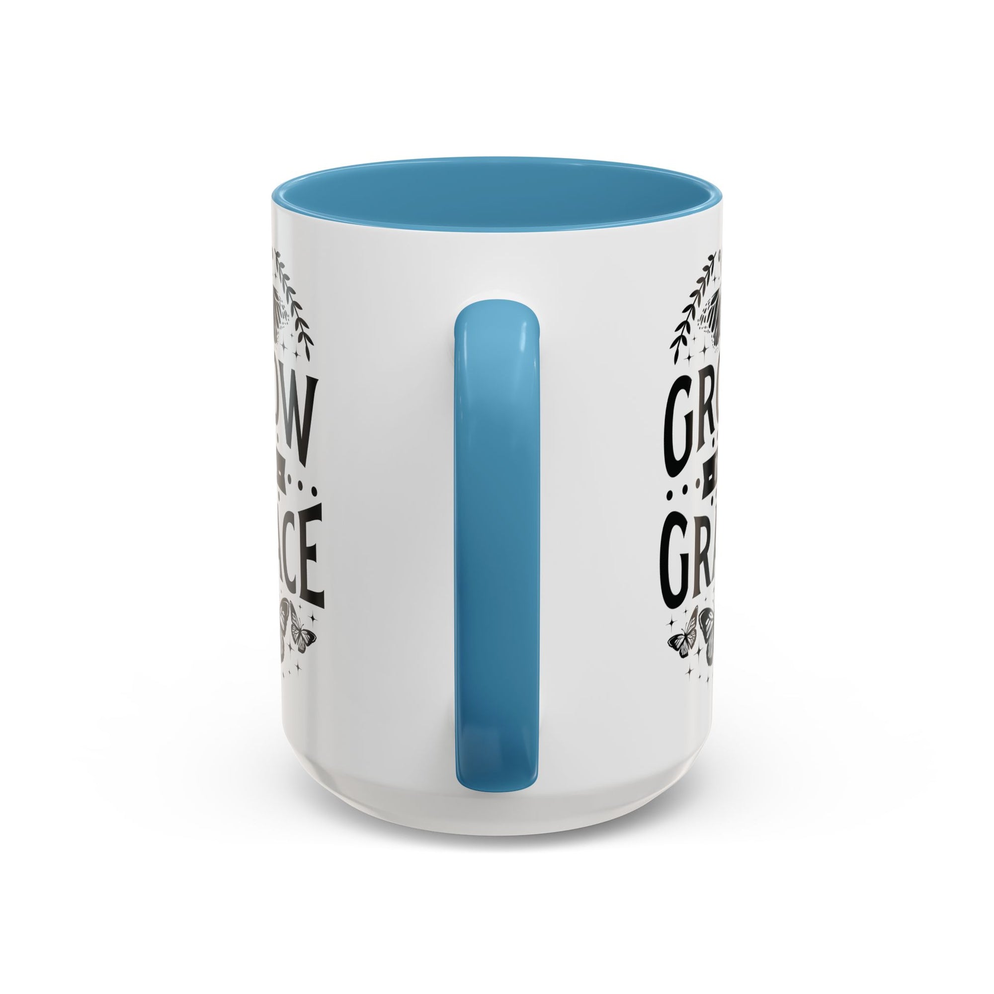 Grow in Grace Accent Coffee Mug - Inspirational Design