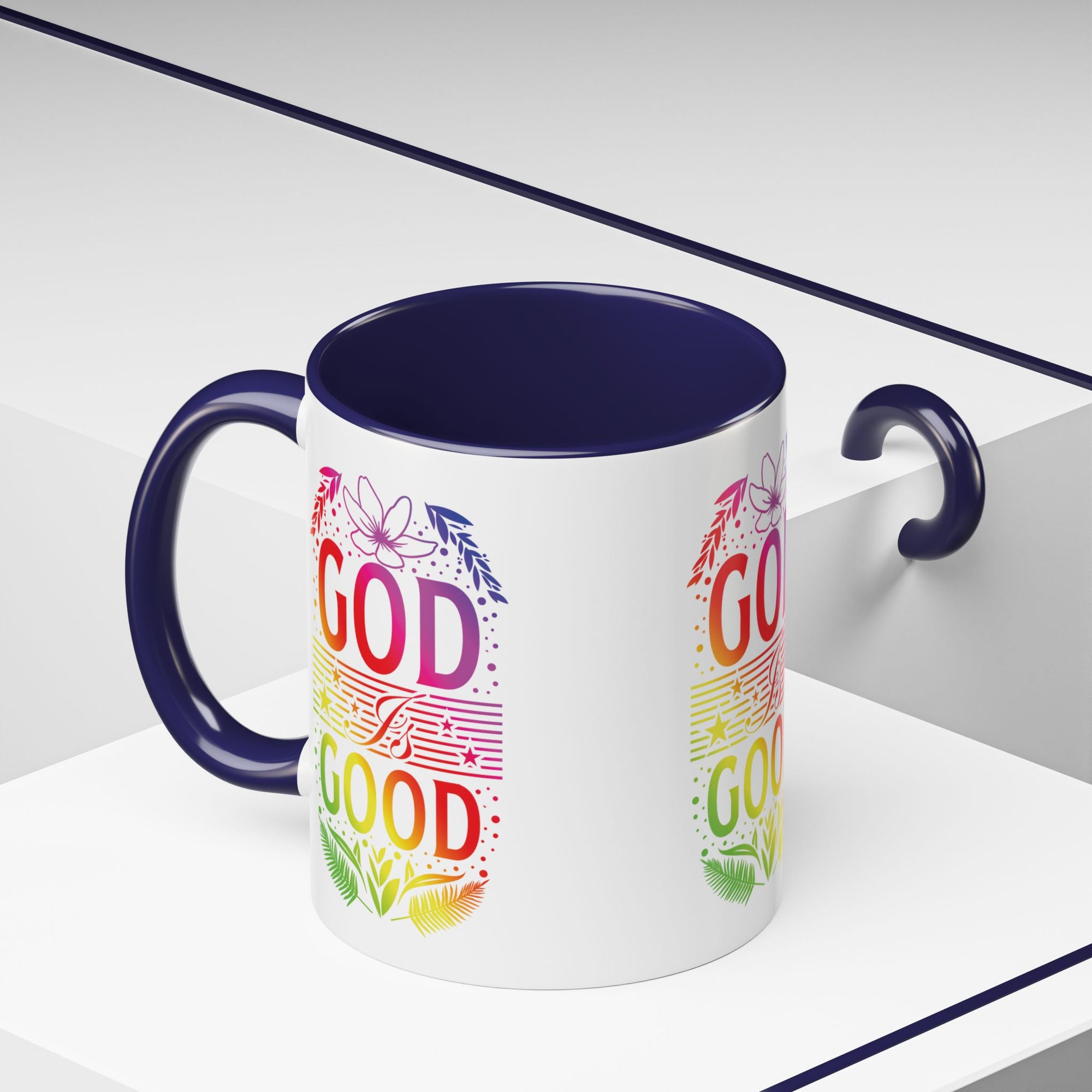 God is Good Accent Coffee Mug - Inspirational Design