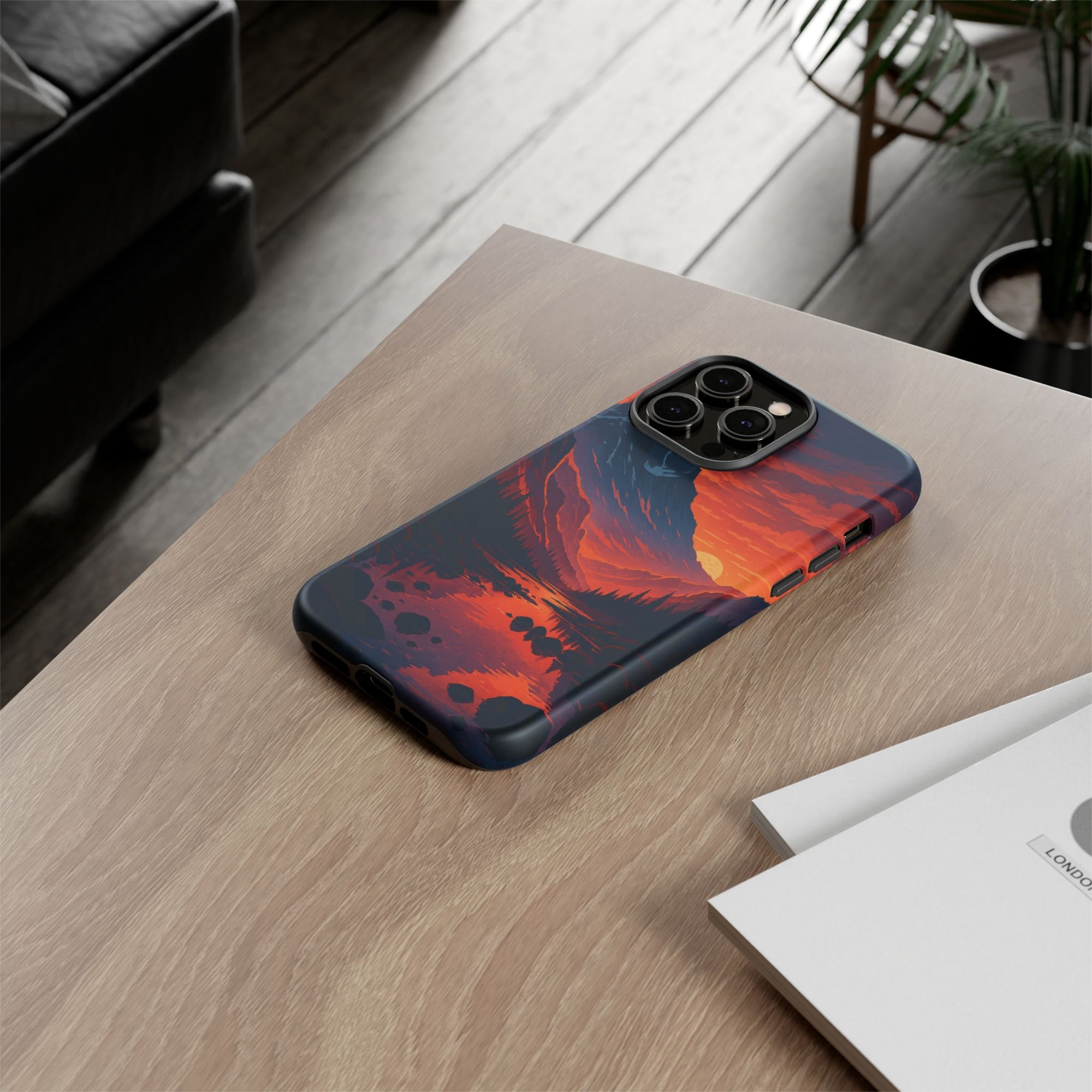 Mountain Sunset Phone Case, Nature Inspired Case, Tough Cases, Gift for Adventurers, Phone Accessories