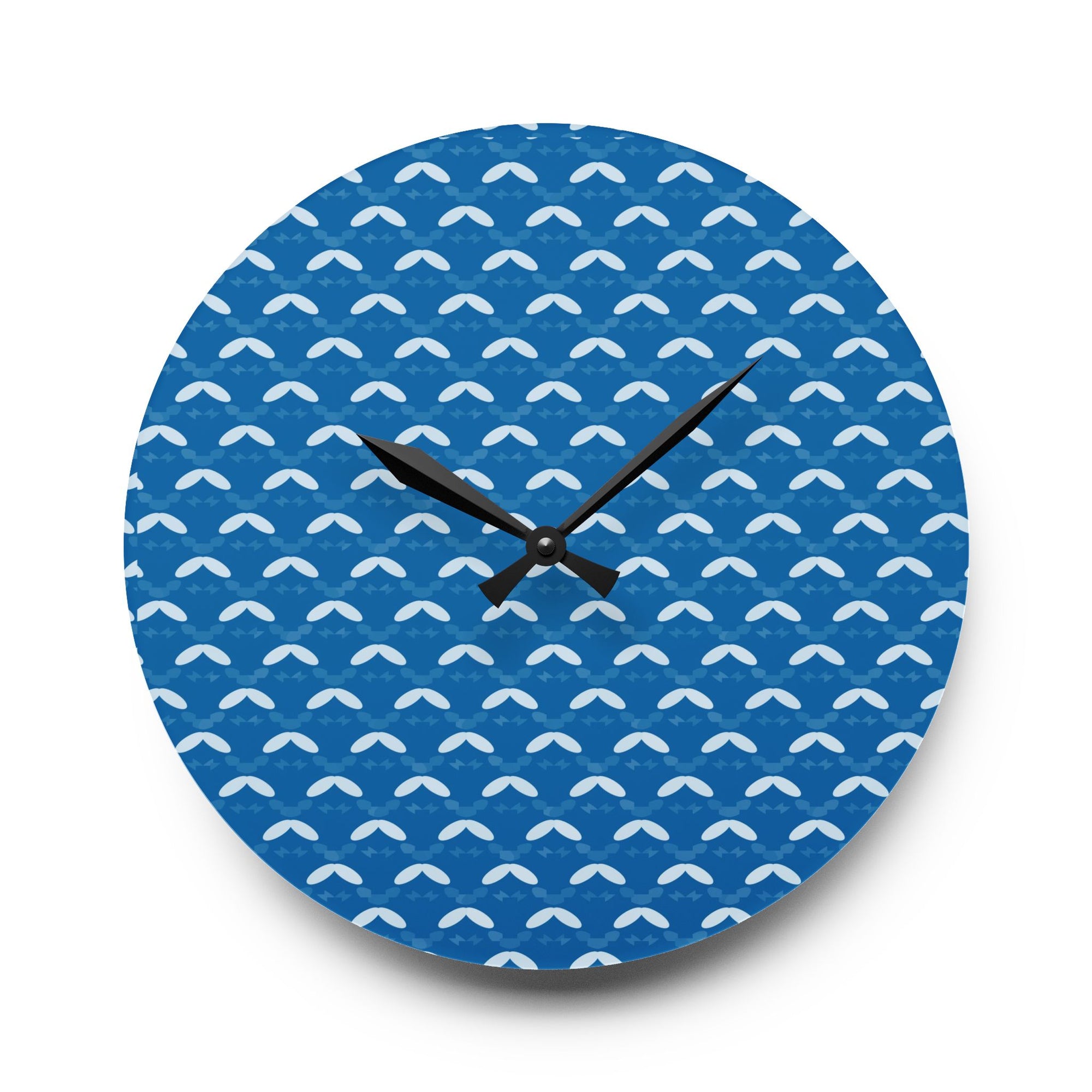 Ocean Waves Acrylic Wall Clock - Modern Coastal Home Decor