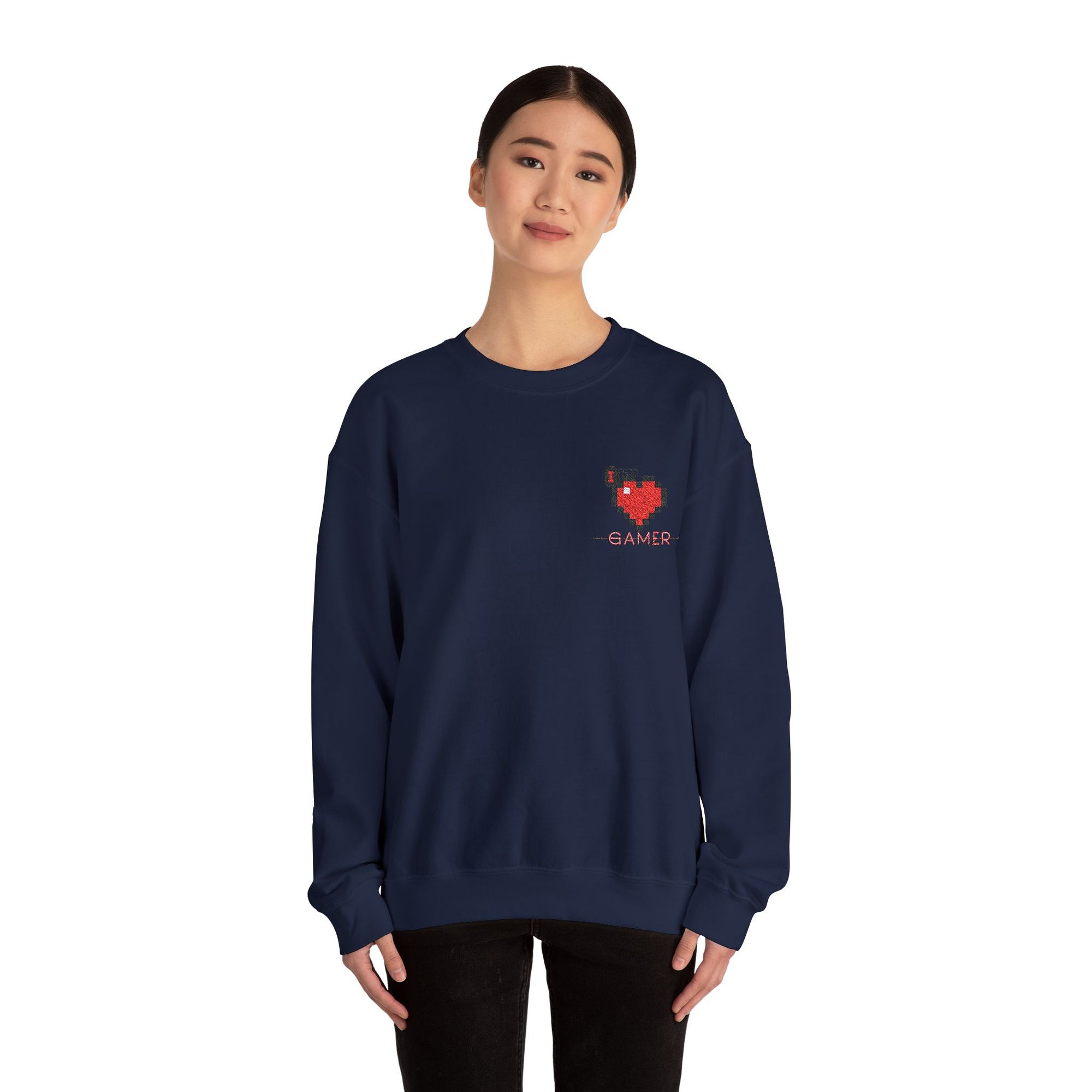 I identify as Gamer Tee - Unisex Heavy Blend™ Crewneck Sweatshirt