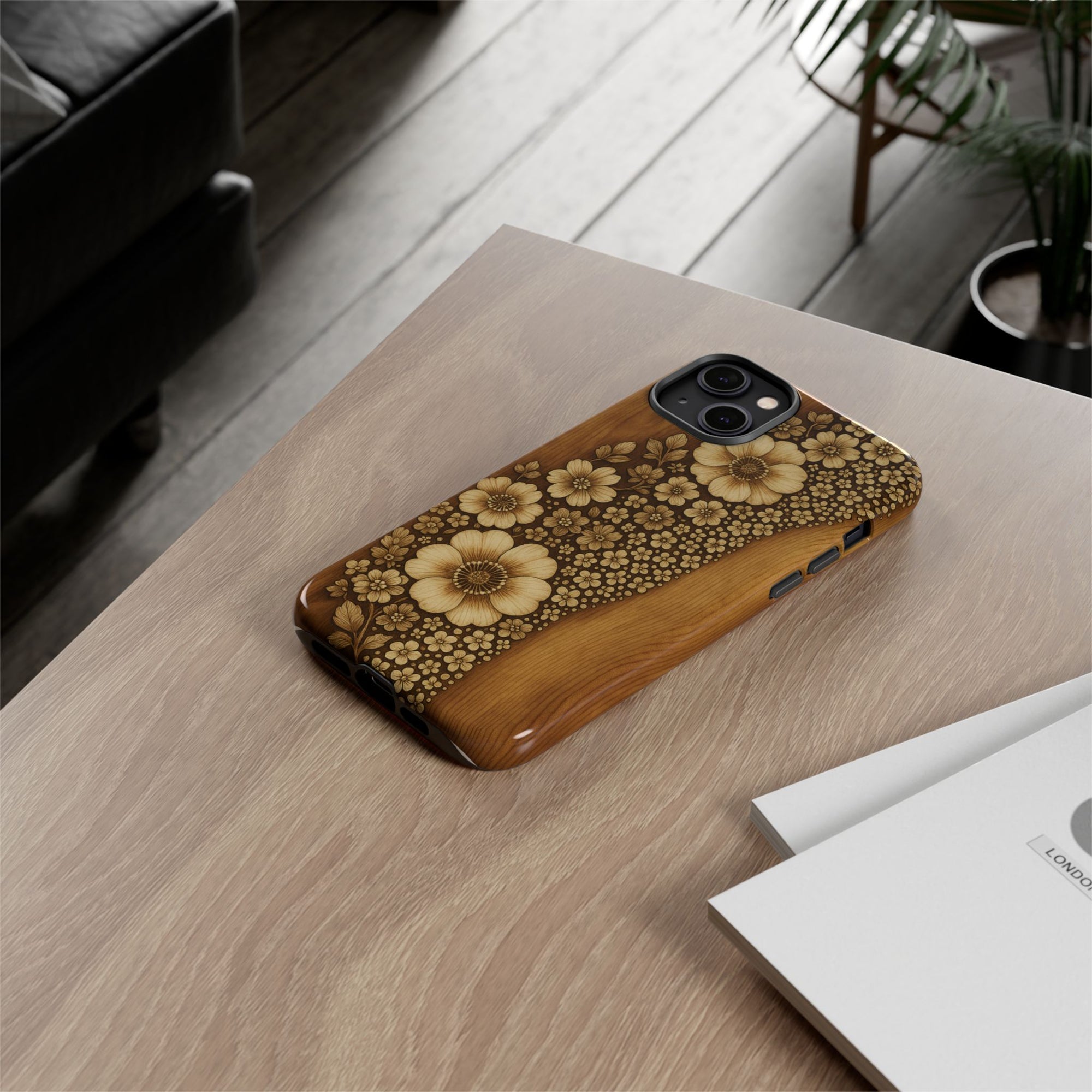 Floral Phone Case - Tough Cases, Protective Cover, Floral Design, Nature Lover Gift, Phone Accessory, Trendy Gadget