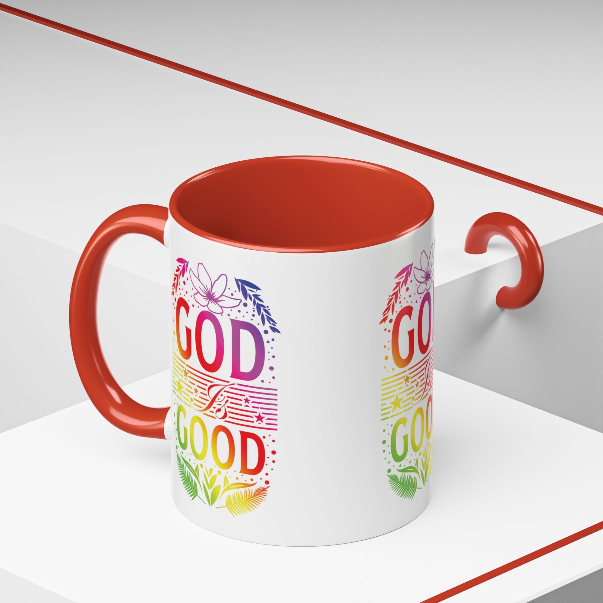 God is Good Accent Coffee Mug - Inspirational Design