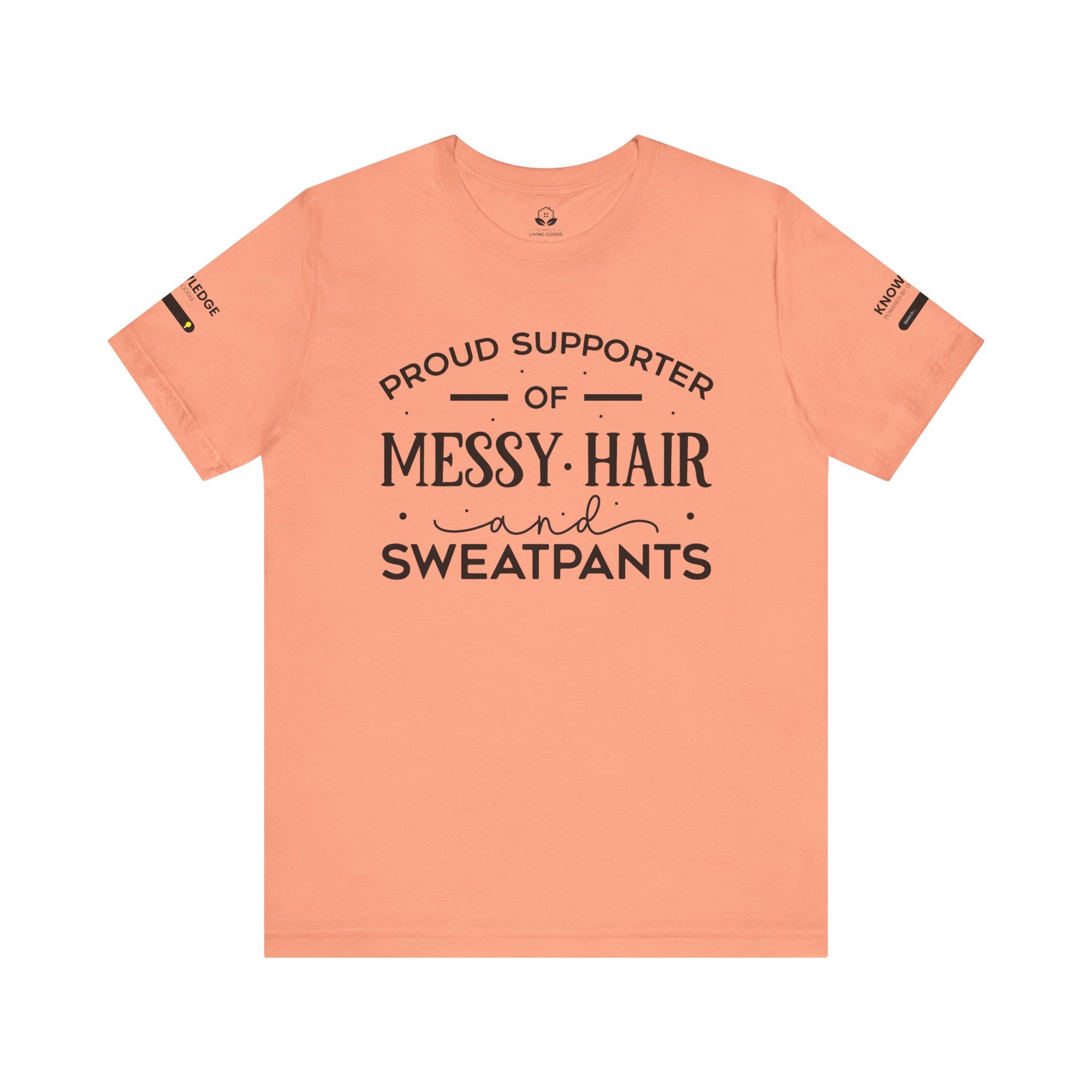 Unisex Jersey Tee with 'Messy Hair' Quote - Perfect for Everyday Wear