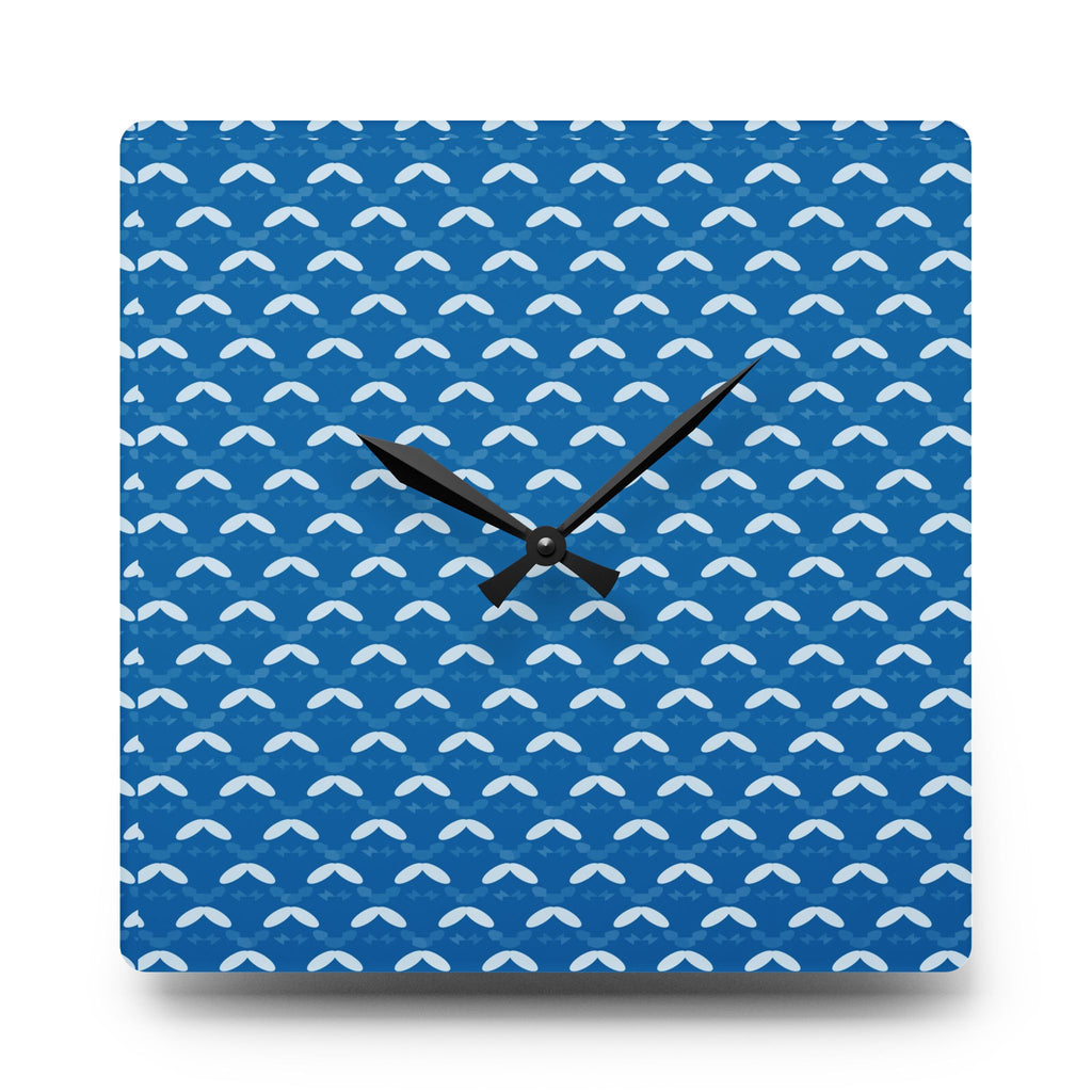 Ocean Waves Acrylic Wall Clock - Modern Coastal Home Decor
