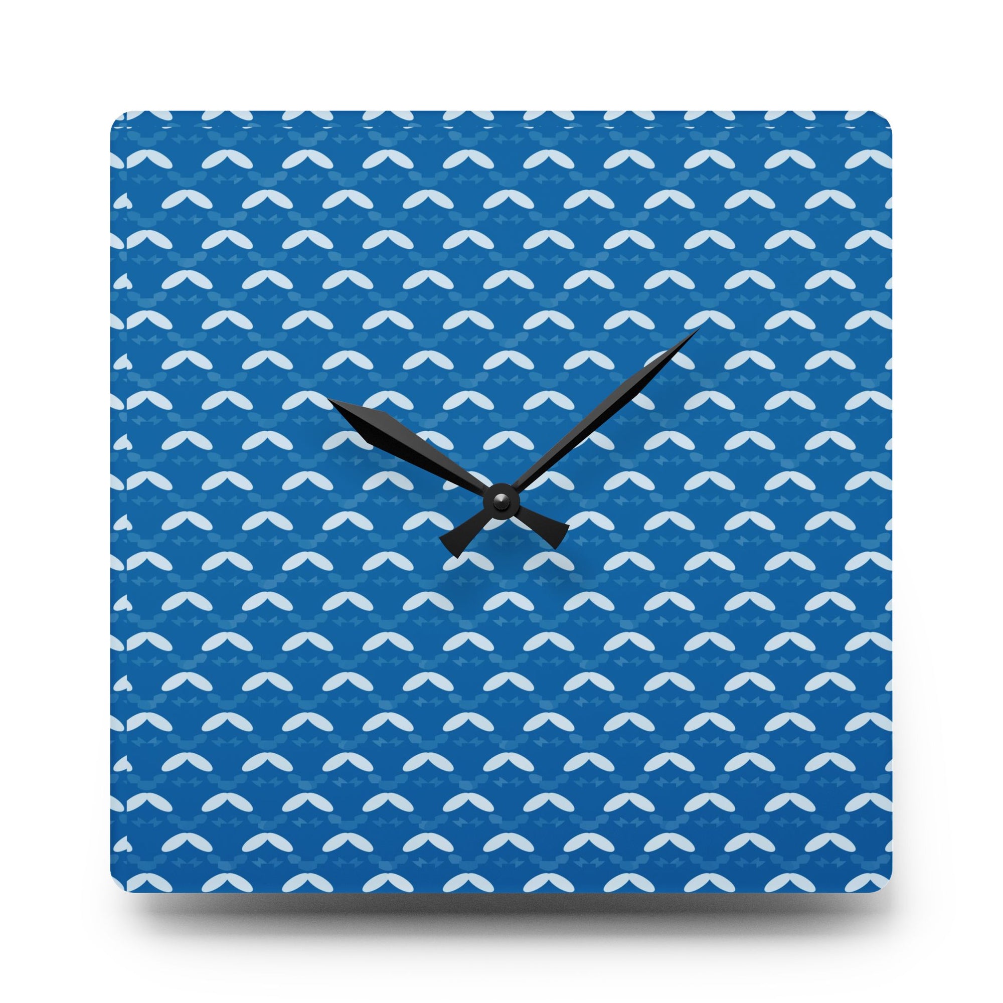 Ocean Waves Acrylic Wall Clock - Modern Coastal Home Decor