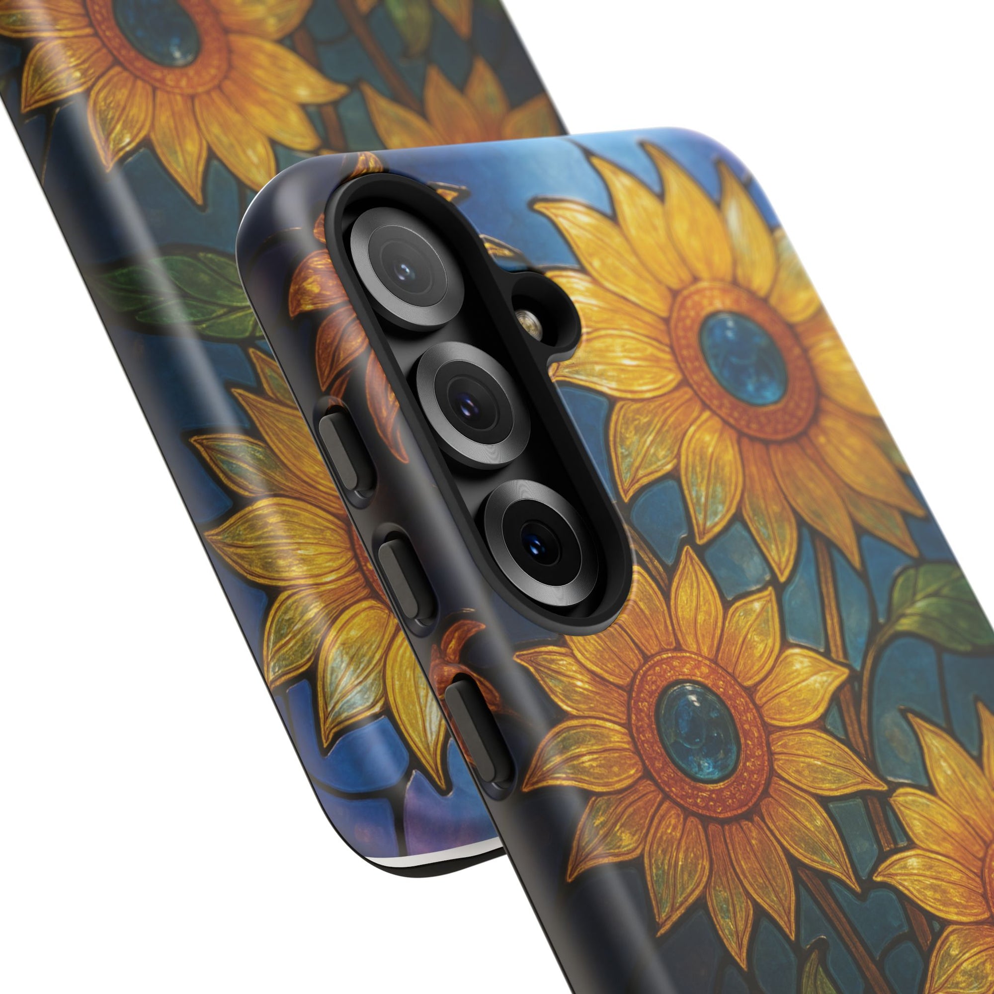 Vibrant Floral Phone Case, Sunflower Design, Tough & Durable Case, Nature Lover Gift, Protective Phone Cover, Spring Aesthetic