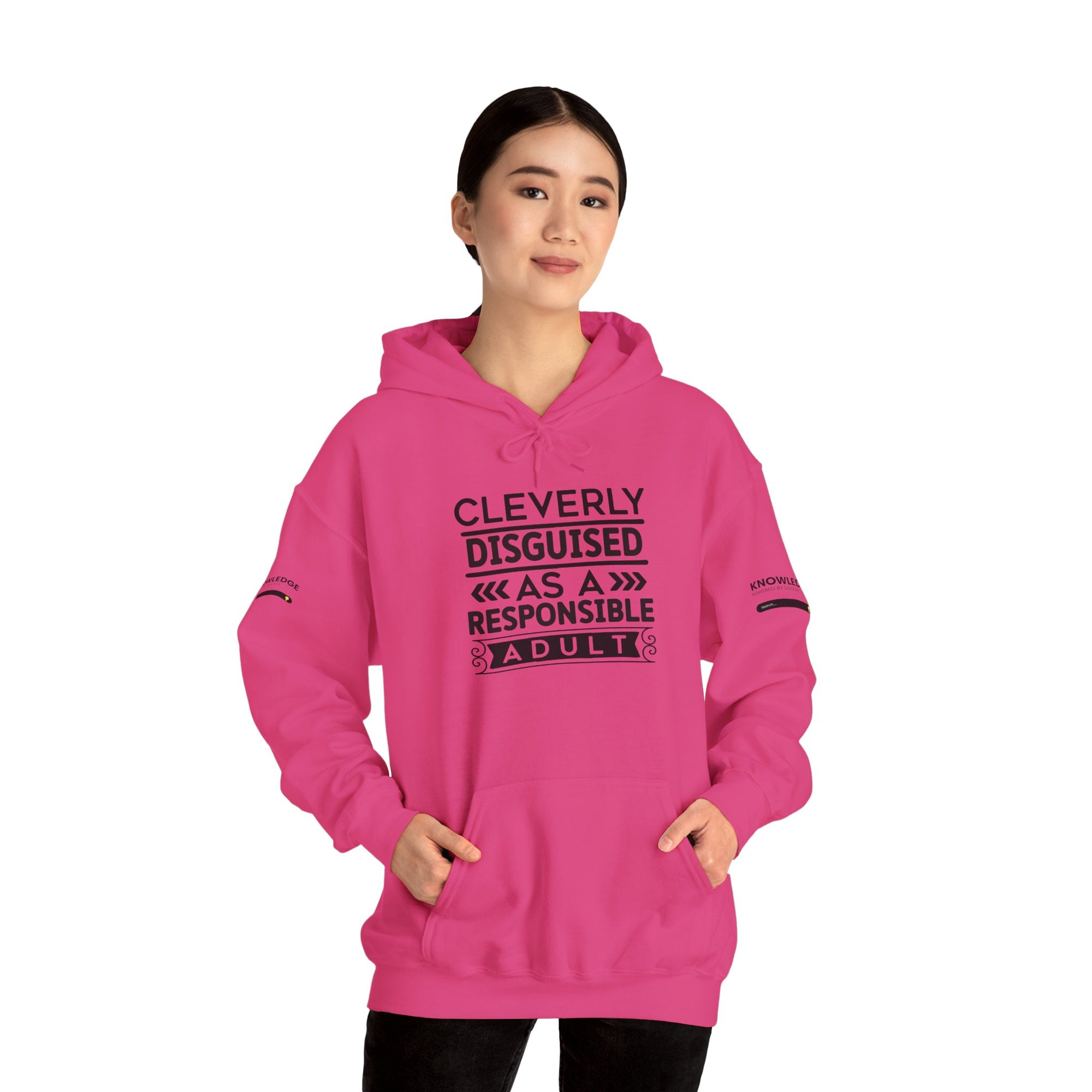 Cleverly Disguised Adult Hoodie - Unisex Heavy Blend Sweatshirt