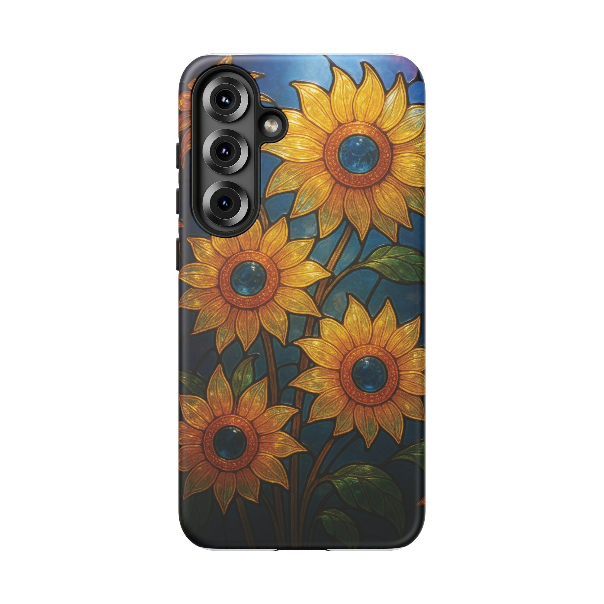 Vibrant Floral Phone Case, Sunflower Design, Tough & Durable Case, Nature Lover Gift, Protective Phone Cover, Spring Aesthetic