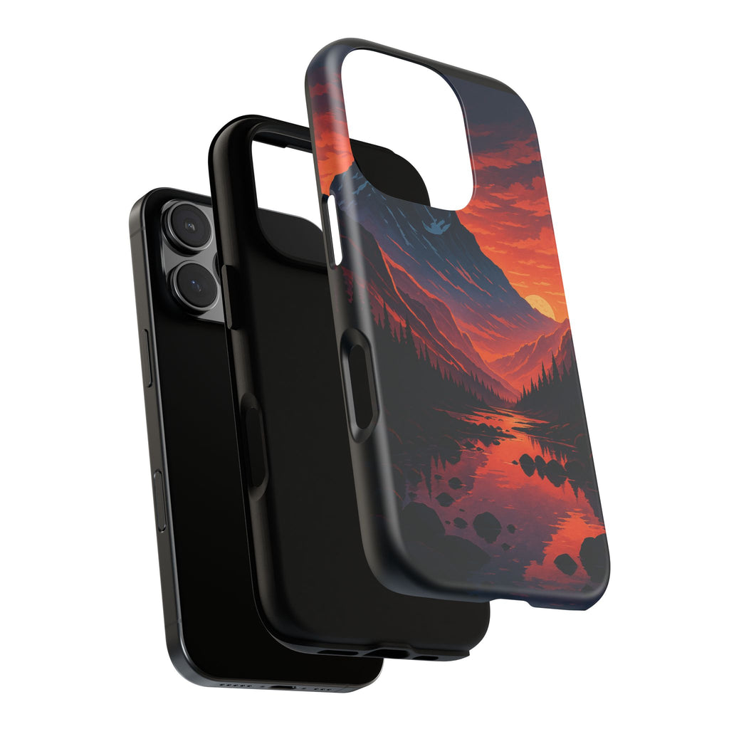 Mountain Sunset Phone Case, Nature Inspired Case, Tough Cases, Gift for Adventurers, Phone Accessories