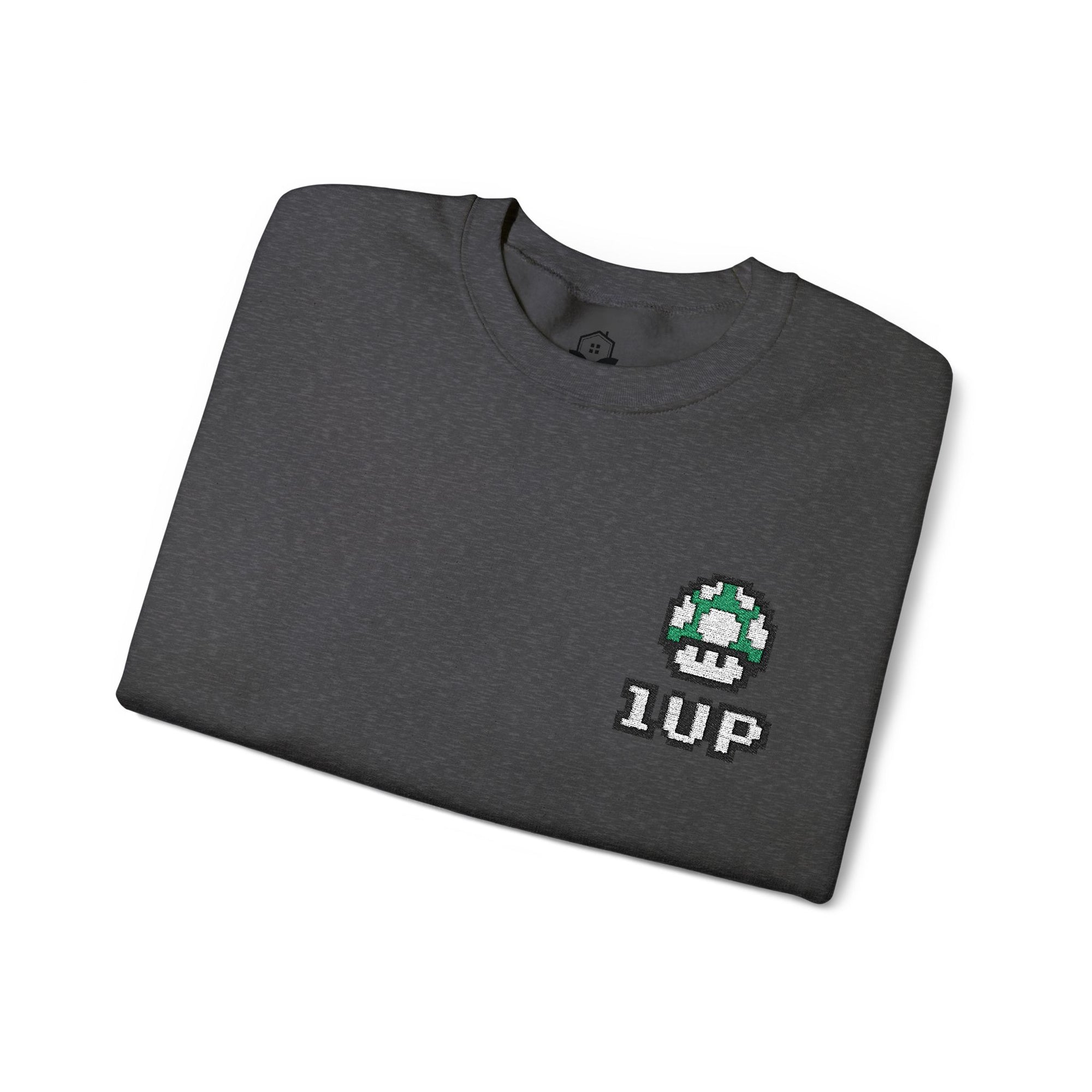 1UP Mushroom - Unisex Heavy Blend™ Crewneck Sweatshirt