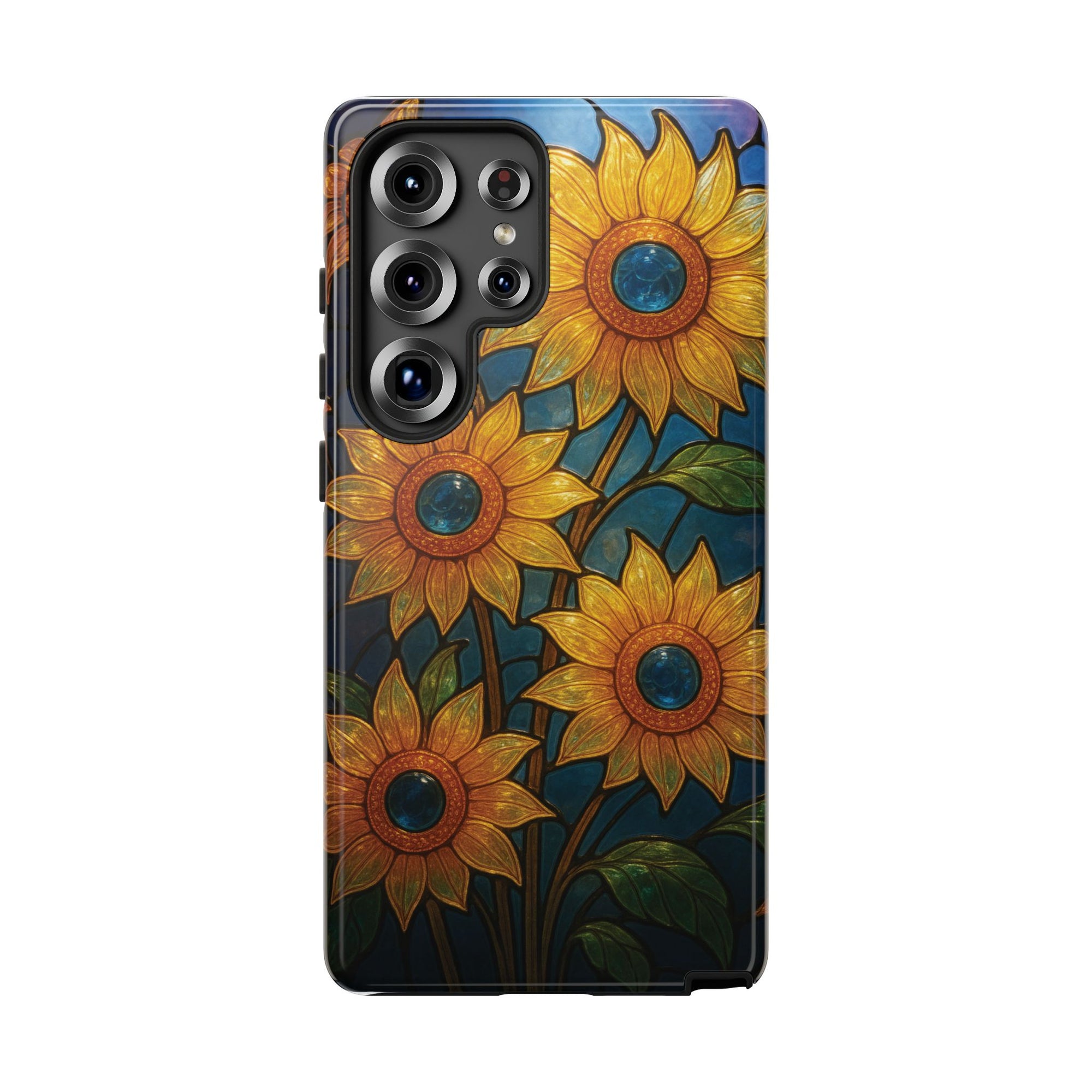 Vibrant Floral Phone Case, Sunflower Design, Tough & Durable Case, Nature Lover Gift, Protective Phone Cover, Spring Aesthetic