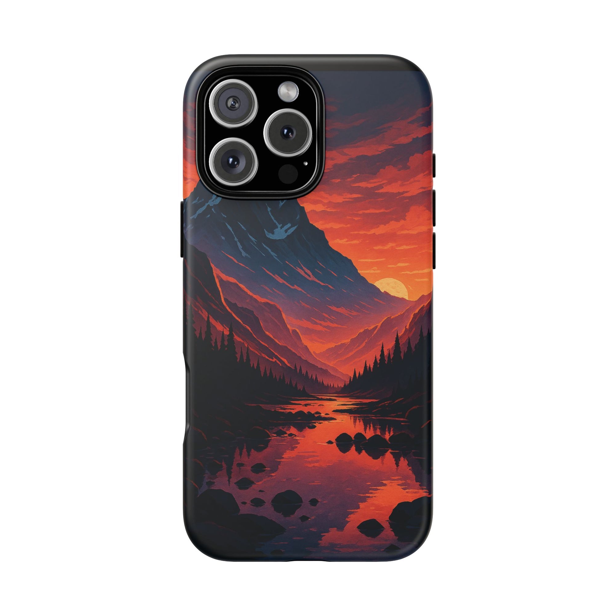 Mountain Sunset Phone Case, Nature Inspired Case, Tough Cases, Gift for Adventurers, Phone Accessories