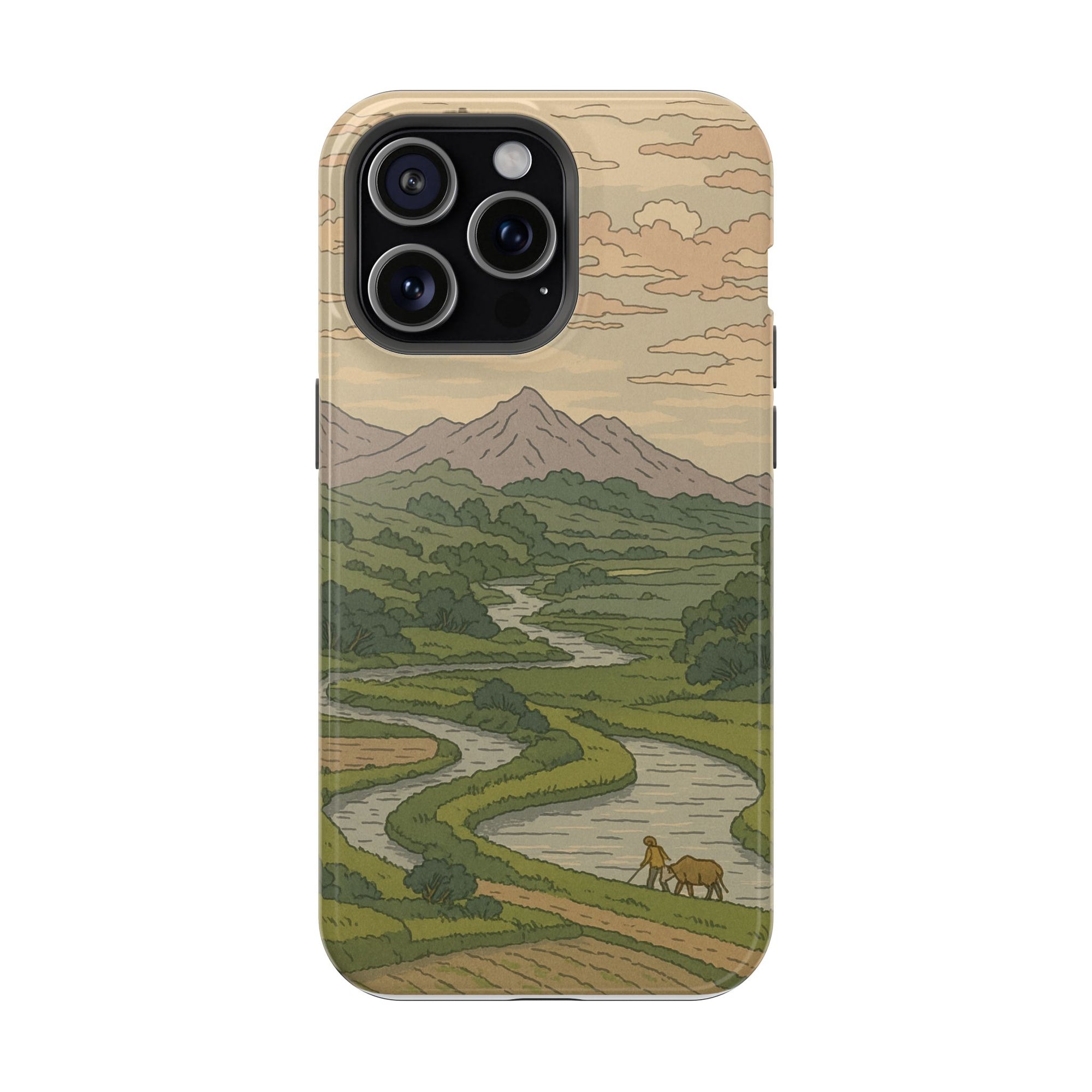 Nature-Inspired Magnetic Tough Case for iPhone, Phone Protection, Adventure Gift, Outdoor Lover, Earthy Aesthetic