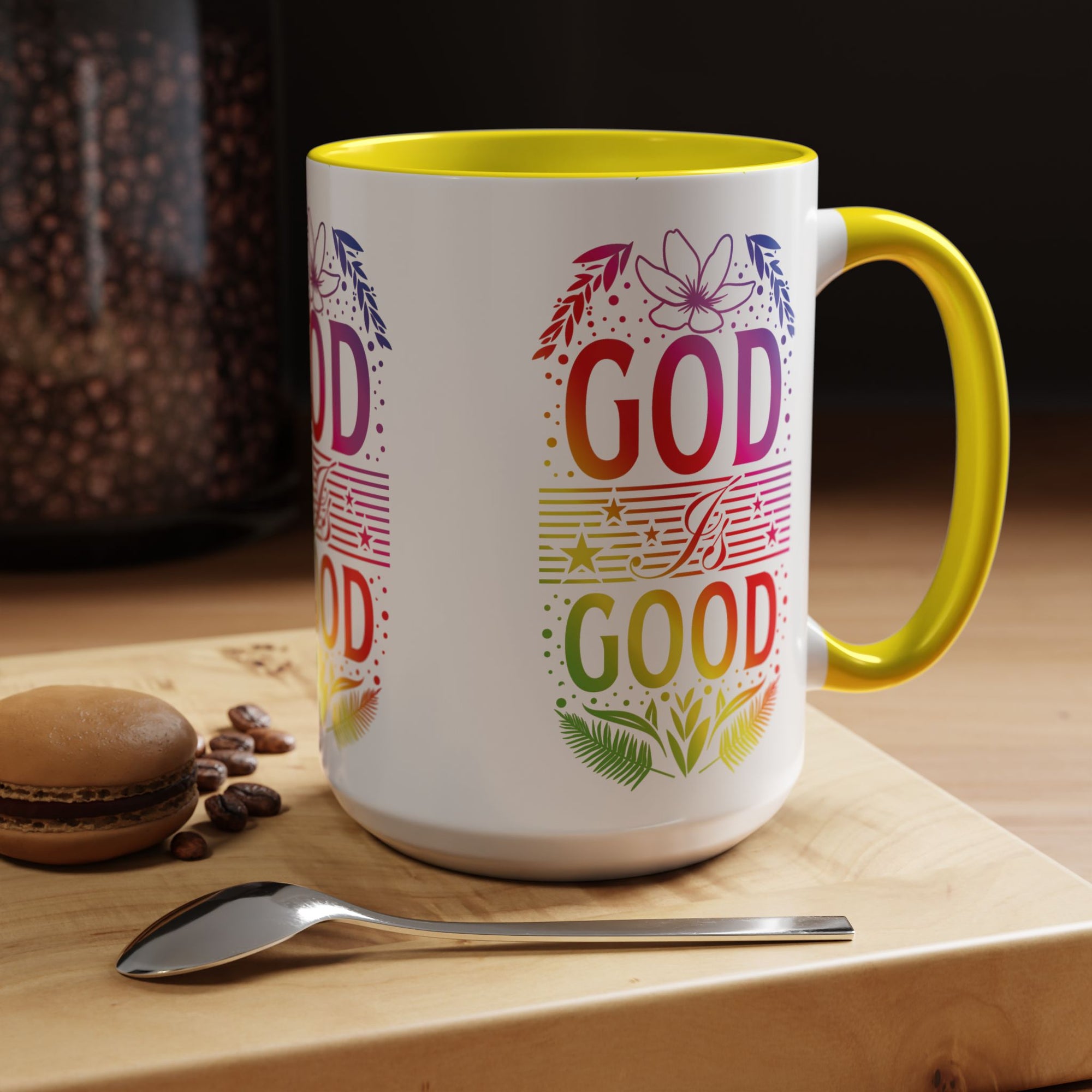 God is Good Accent Coffee Mug - Inspirational Design