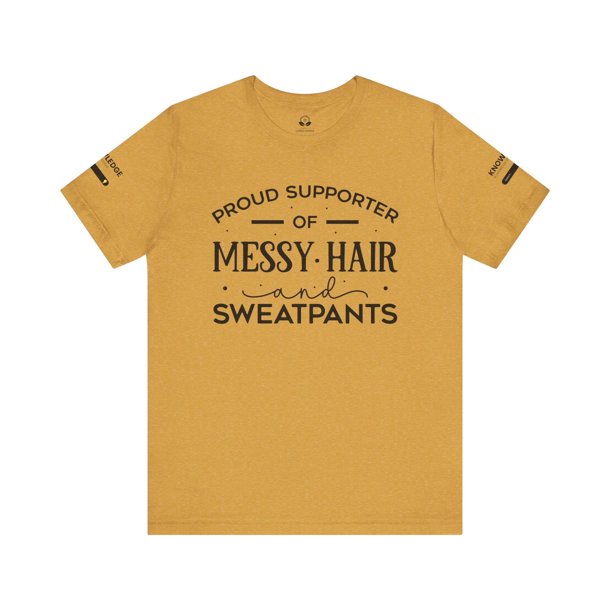 Unisex Jersey Tee with 'Messy Hair' Quote - Perfect for Everyday Wear