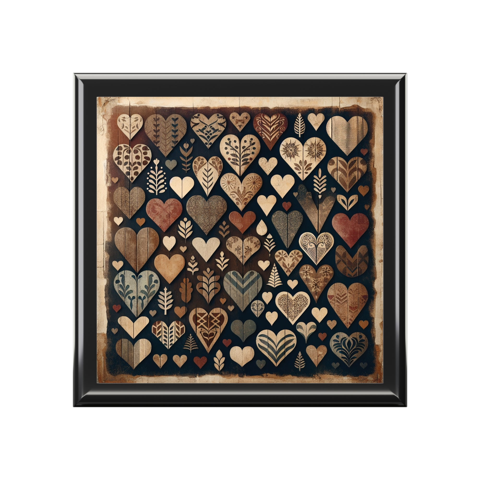 Rustic Hearts - Jewelry Box